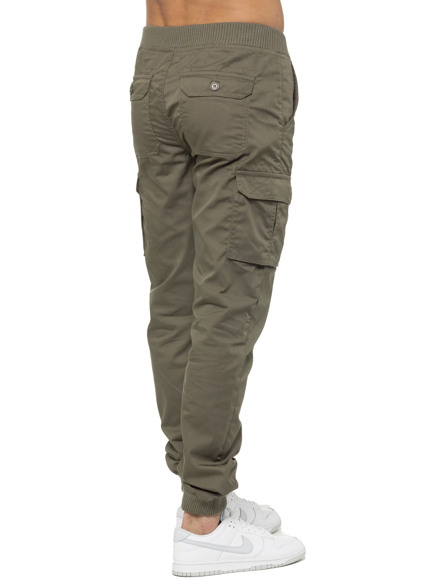 EZ409 Copy of ENZO Mens Military Combat Cuffed Camouflage Jeans ENZO RAWDENIM