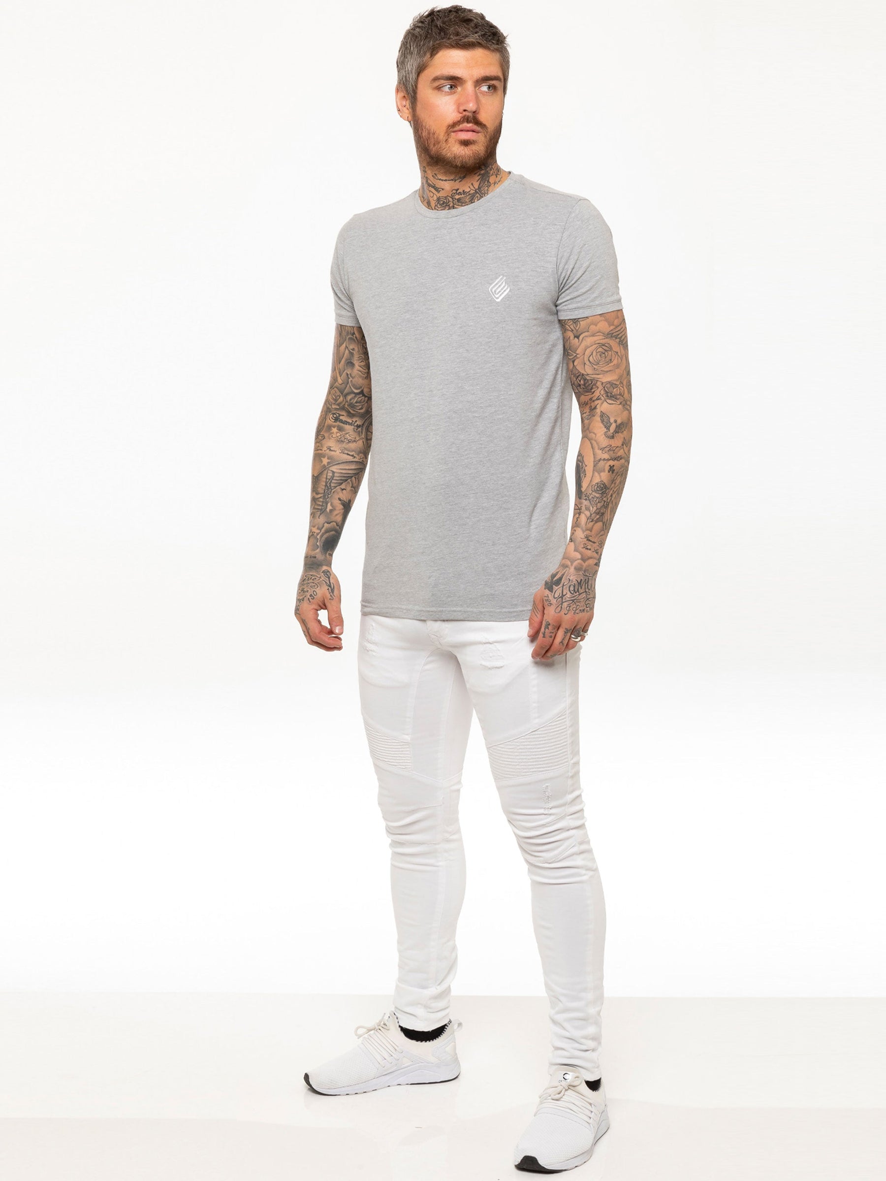 EZ365 Copy of Mens Super Skinny Stretch Biker Denim Jeans | Enzo Designer Menswear ENZO RAWDENIM