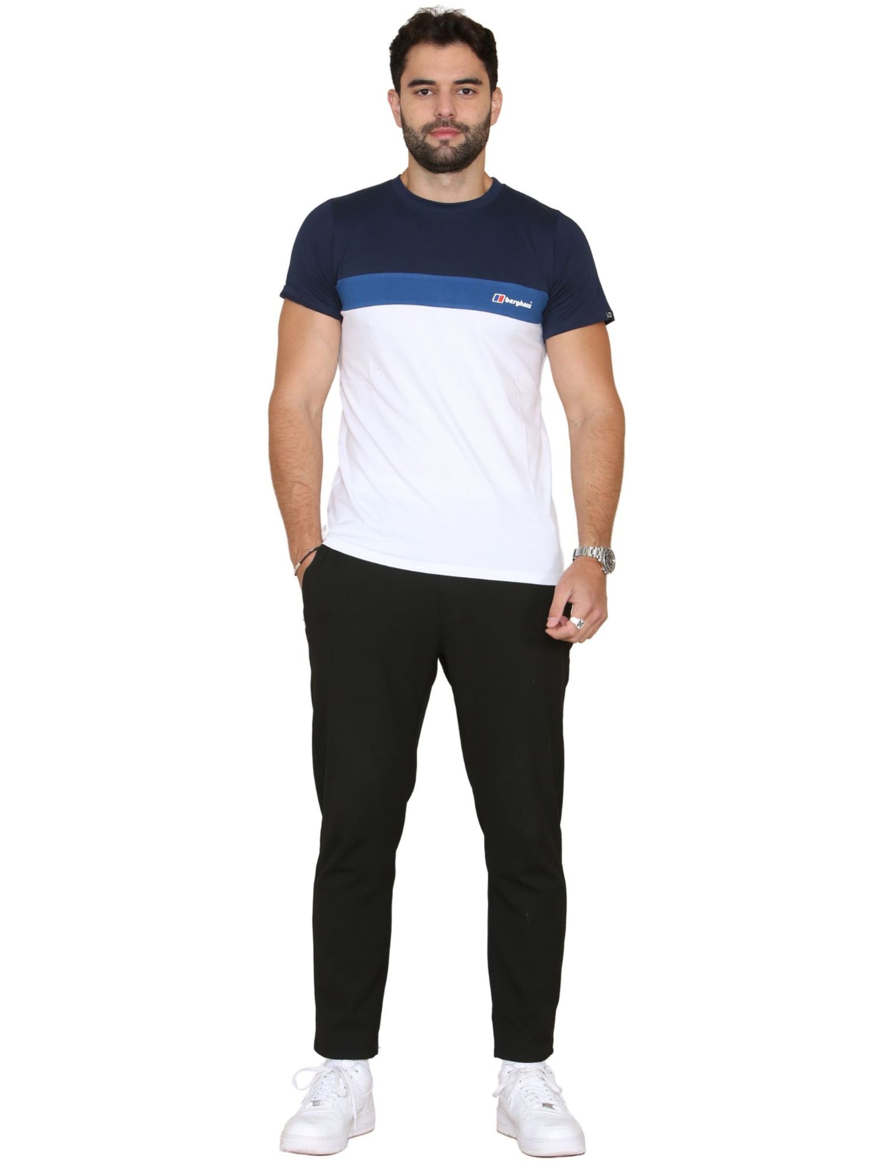 BERGHAUS_TST_LOG TRICOL Berghaus | Mens Triple Block T-Shirt BERGHAUS RAWDENIM