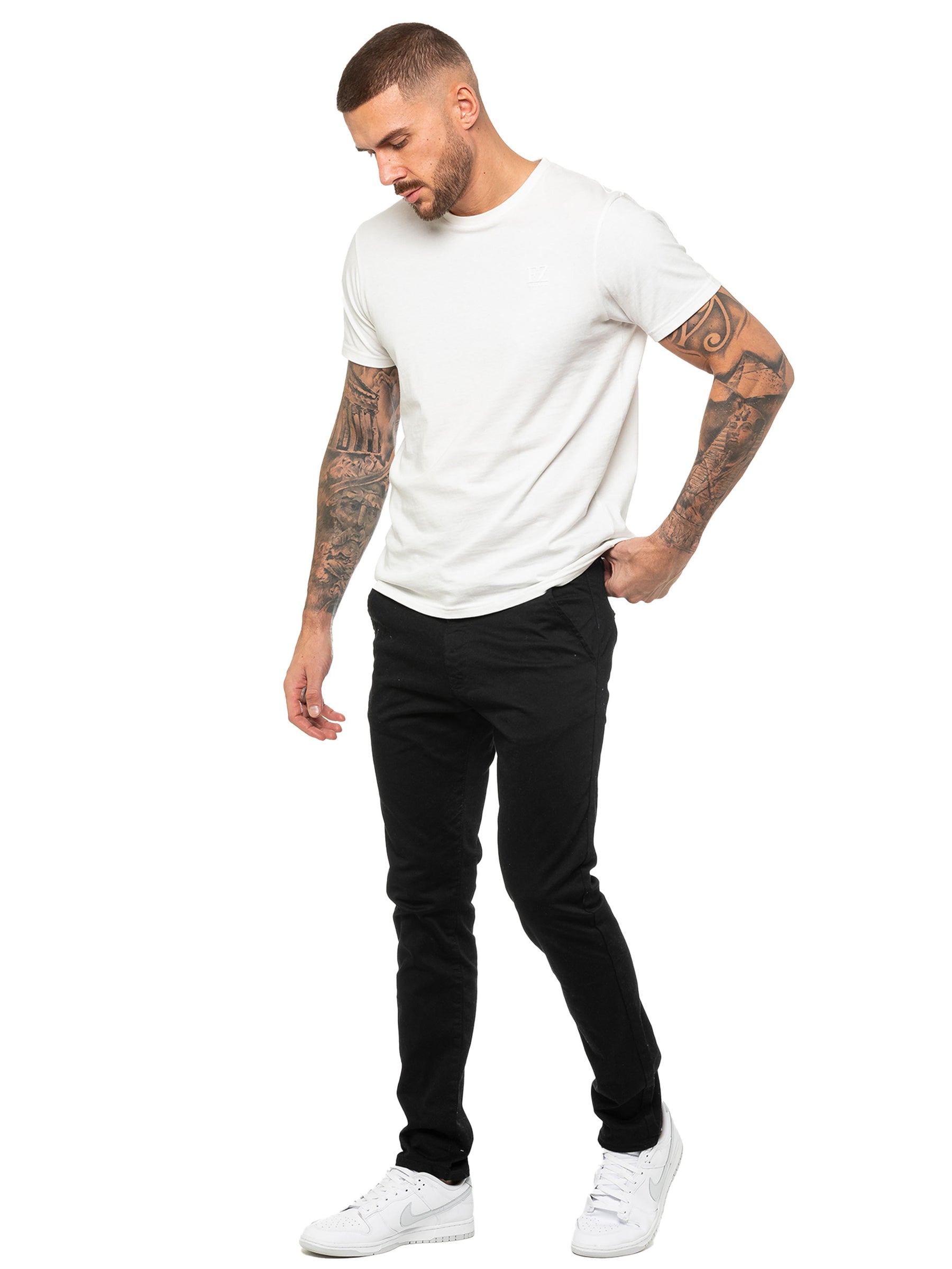 EZTS603 Enzo | Mens Crew Neck T-Shirt ENZO RAWDENIM