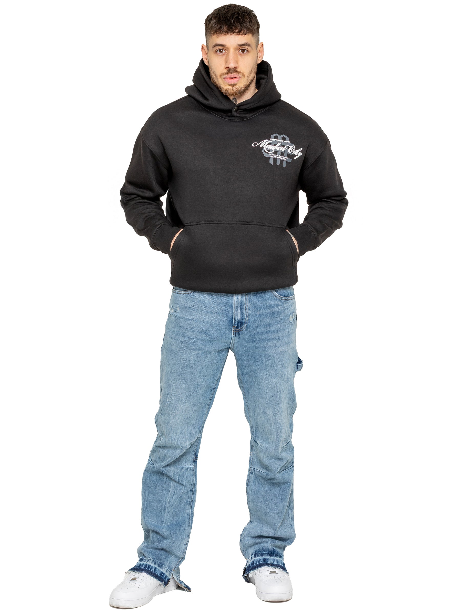 Enzo Milano | Mens Oversized Printed Hoodie