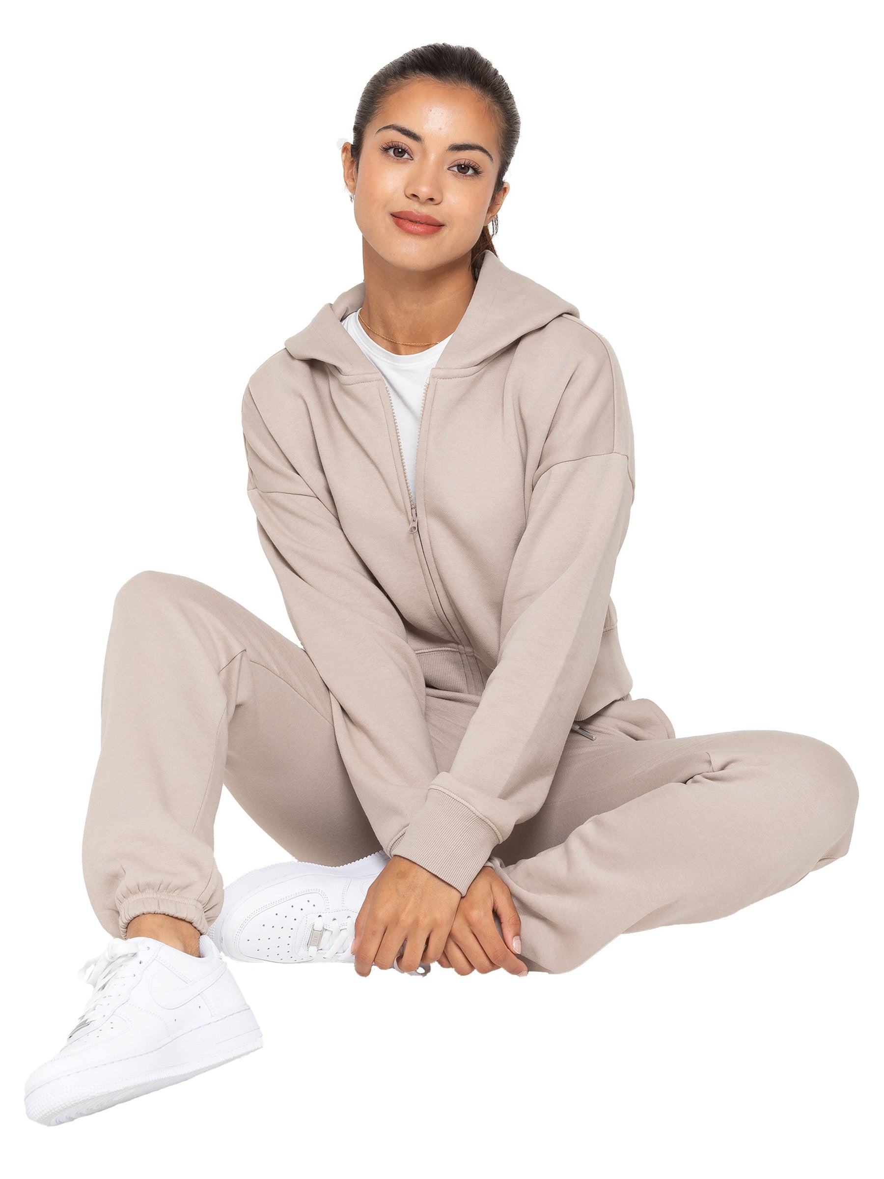 EZLHDCZ595 Copy of Enzo | Womens Cropped Zipped Hoodie ENZO RAWDENIM