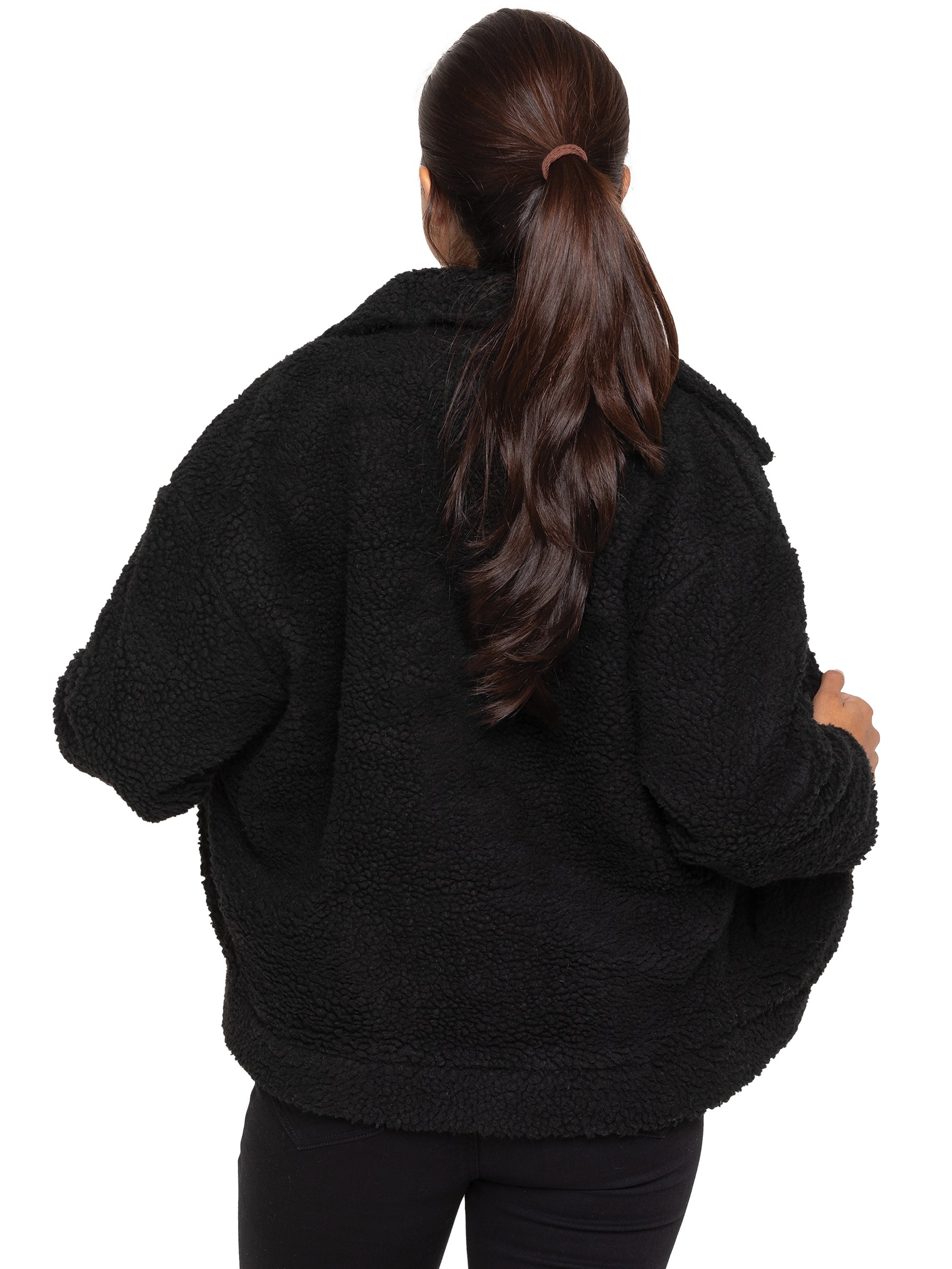EZLJK625_JACKET Enzo | Womens Borg Jacket ENZO RAWDENIM