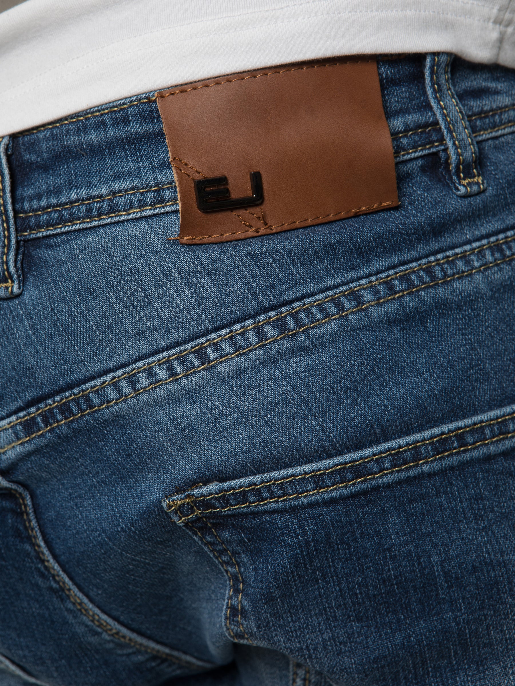 EM538 ETO | Mens Designer Tapered Fit Stretch Denim Jeans ETO RAWDENIM