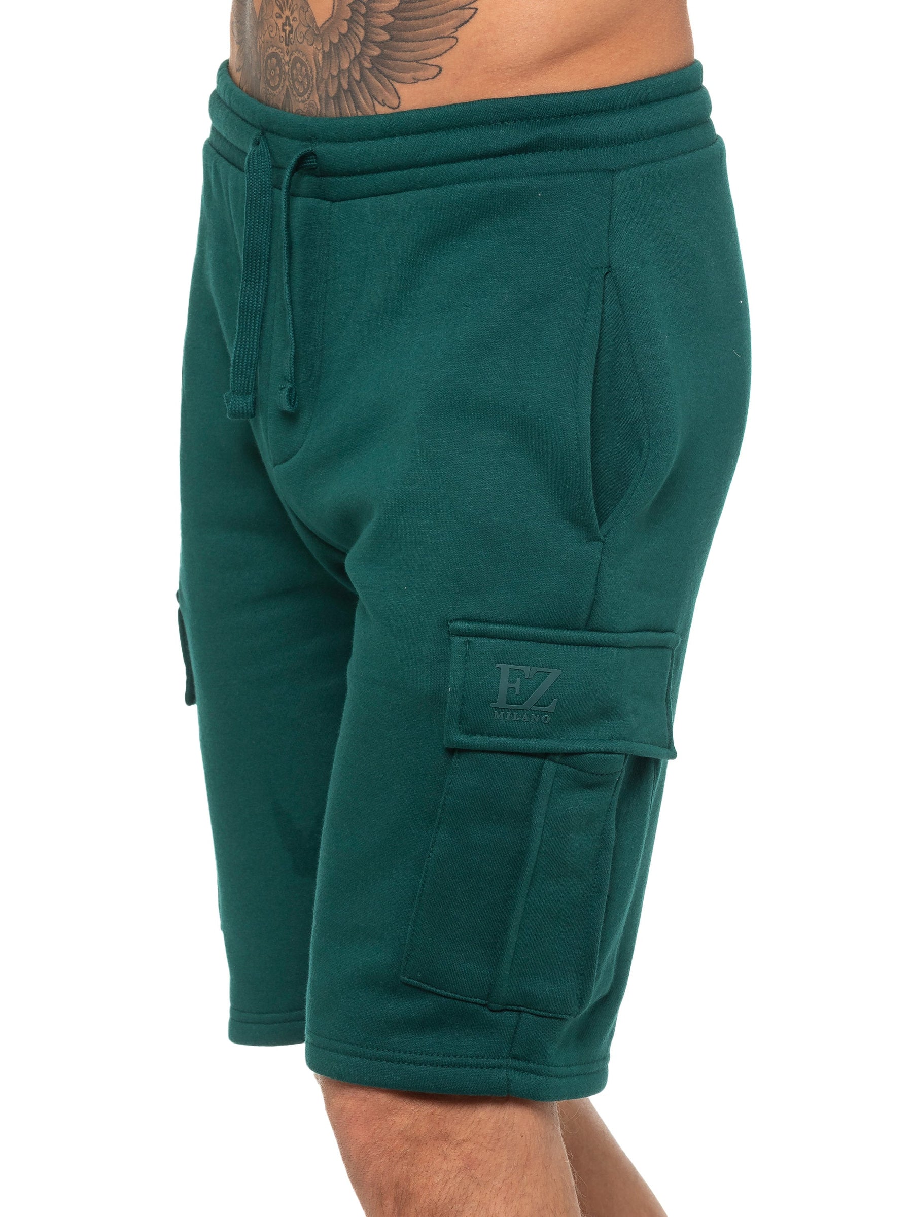 EZSC602 SHORT Enzo | Mens Cargo Fleece Shorts ENZO RAWDENIM