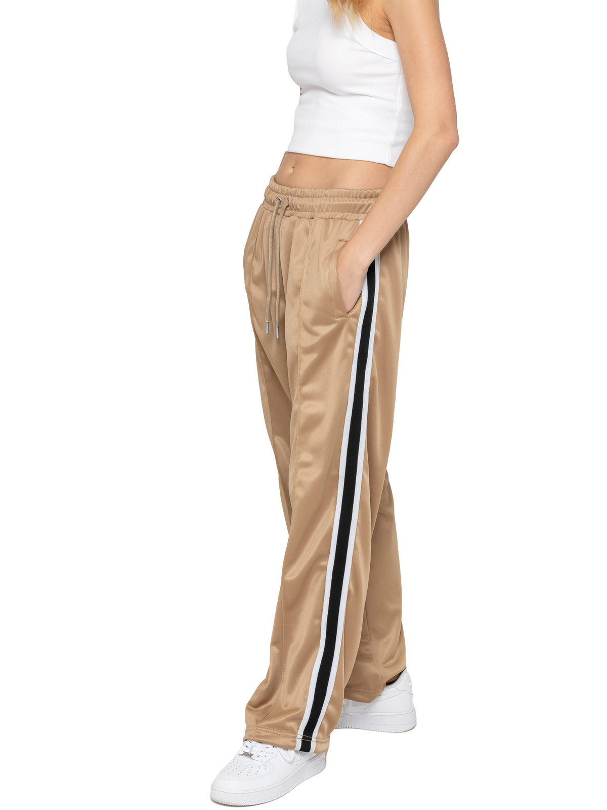 EZLJG639 Womens Striped Trousers ENZO RAWDENIM