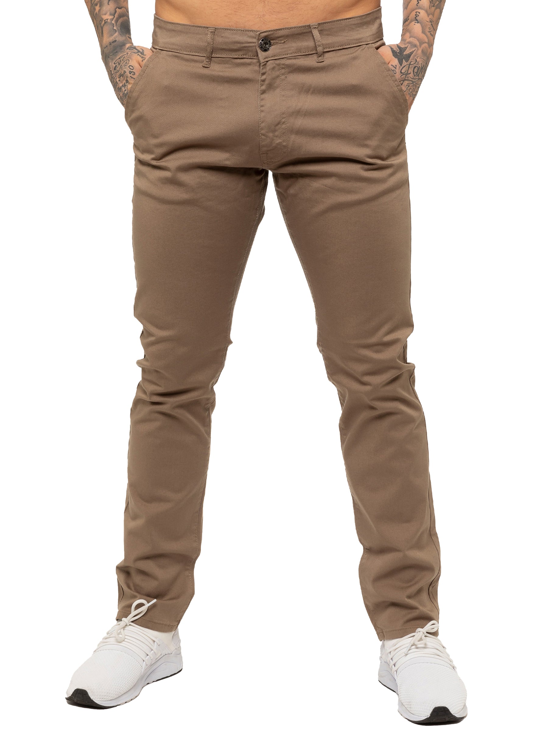 EZ348 Mens Chinos Slim Fit Stretch Jeans | Enzo Designer Menswear ENZO RAWDENIM