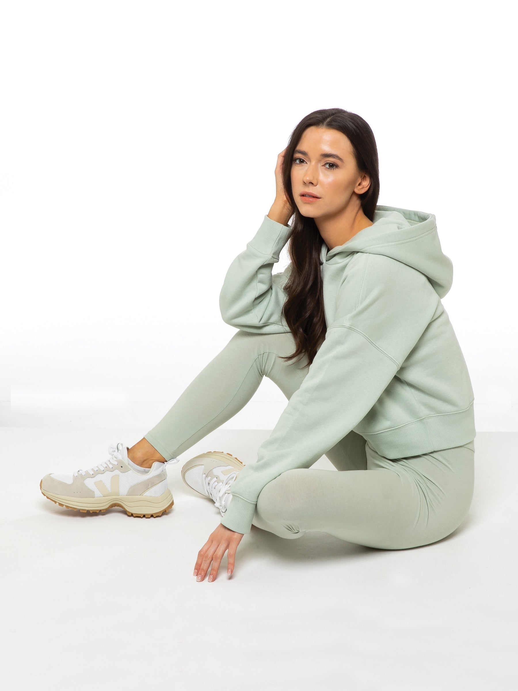 EZLHD588 & EZLJG591 Copy of Enzo | Womens Cropped Hoodie Tracksuit ENZO RAWDENIM