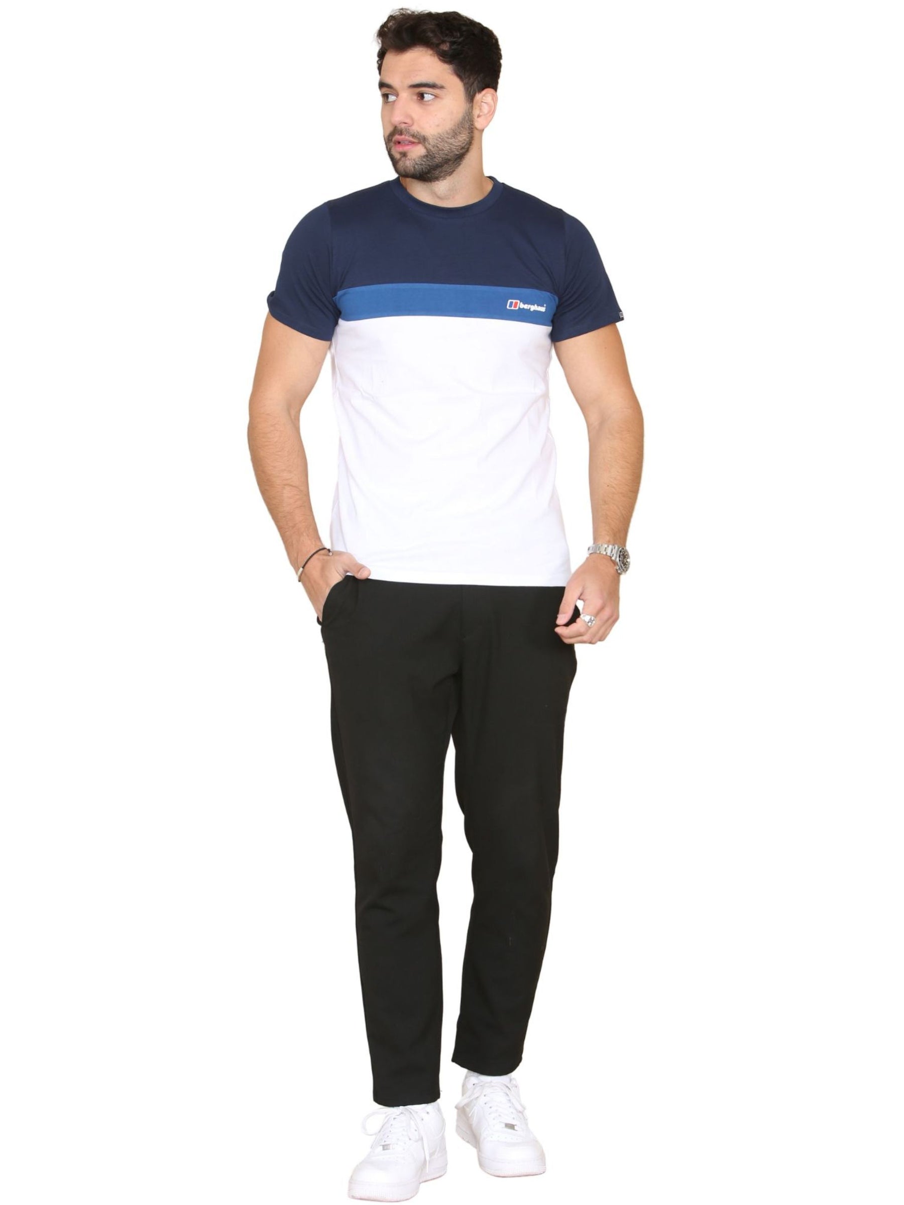 BERGHAUS_TST_LOG TRICOL Berghaus | Mens Triple Block T-Shirt BERGHAUS RAWDENIM