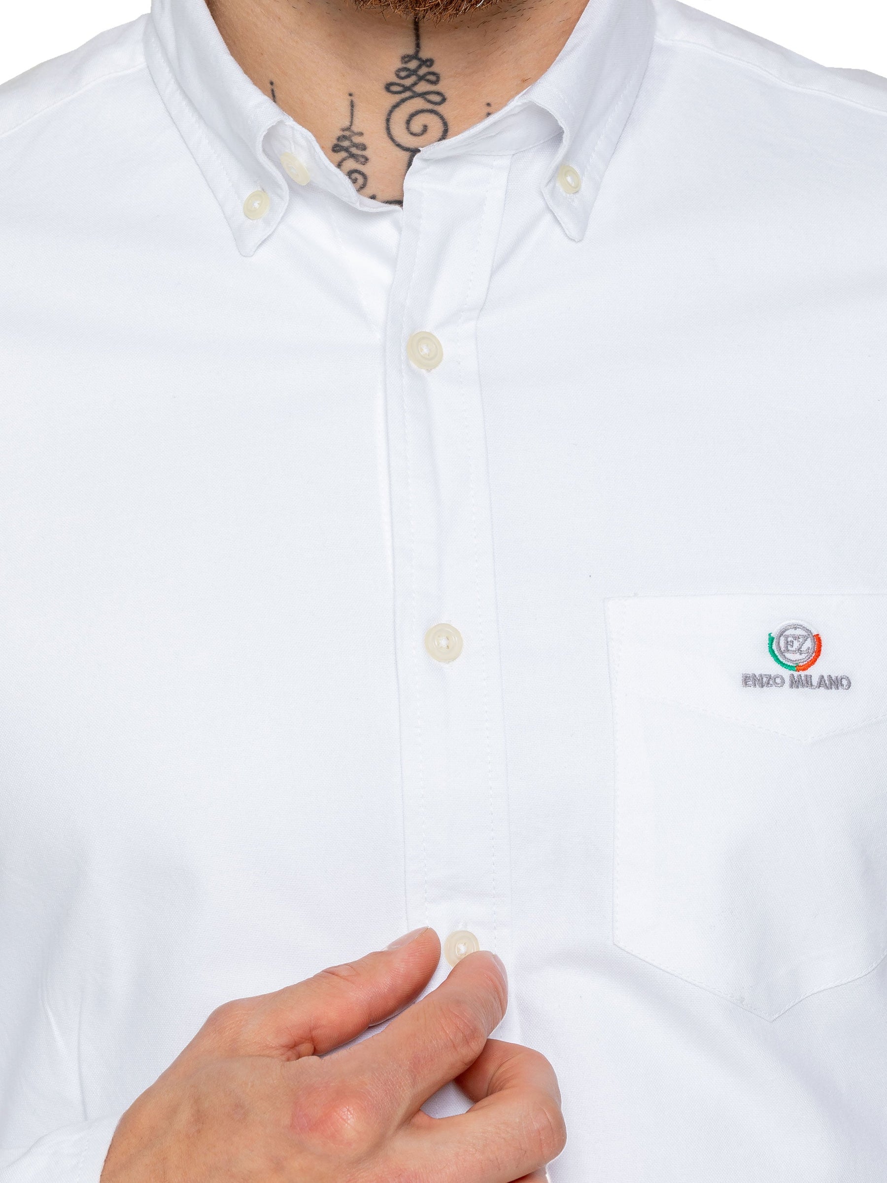 MSH4 SHIRTS Enzo | Mens Regular Fit Oxford Shirt (Copy) ENZO RAWDENIM