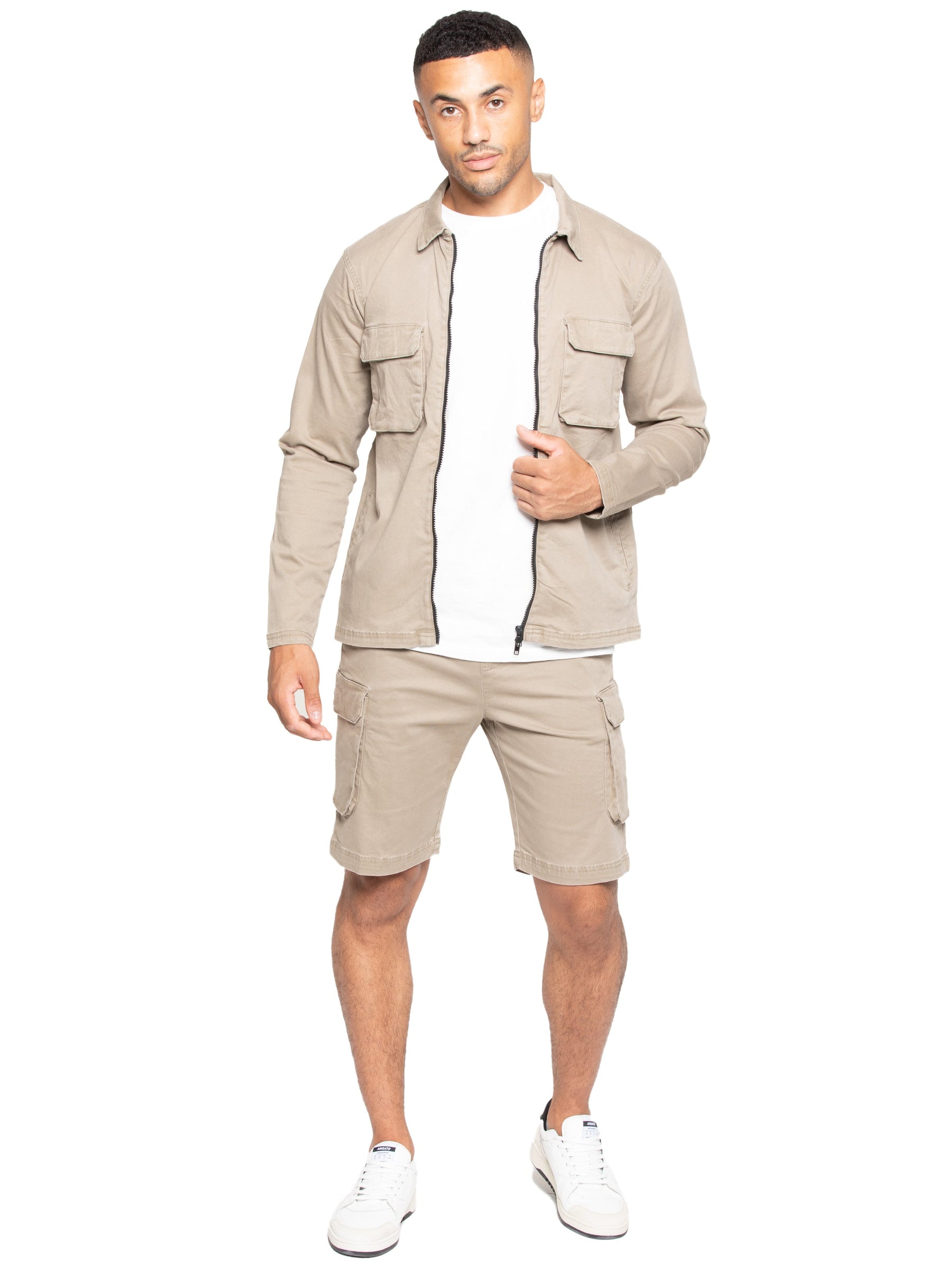 EZS613 Enzo | Mens Cargo Summer Shorts ENZO RAWDENIM