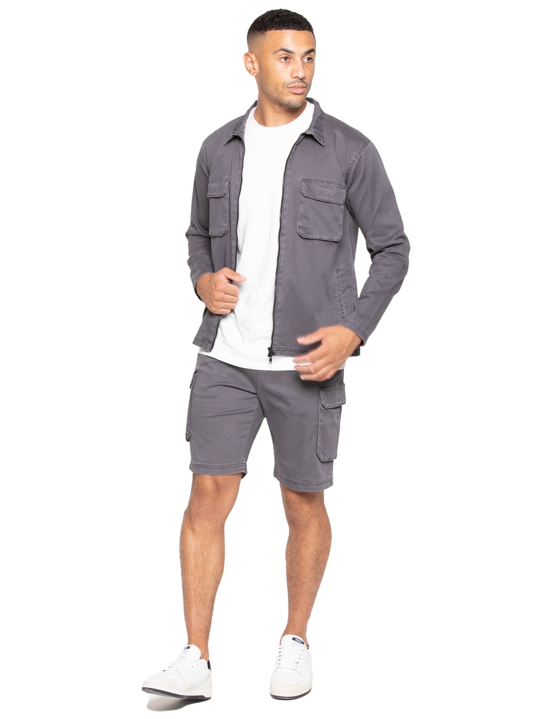 EZS613 Enzo | Mens Cargo Summer Shorts ENZO RAWDENIM