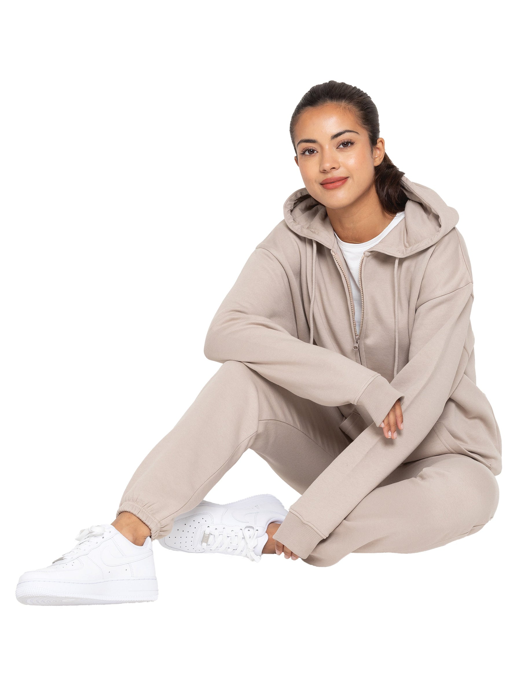 EZLHDZ596 Copy of Enzo | Womens Oversized Zipped Hoodie ENZO RAWDENIM