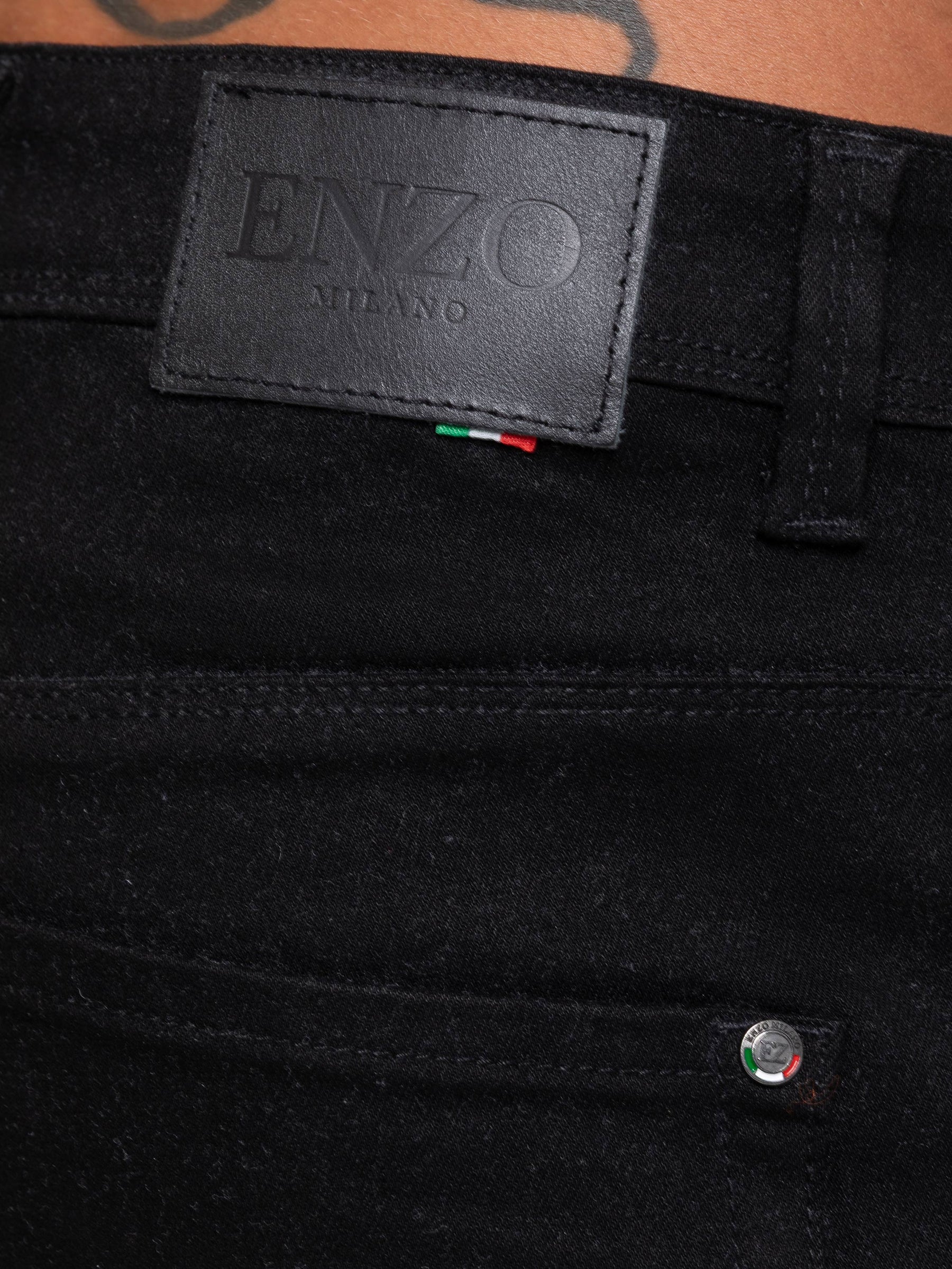 Enzo Milano | Mens Active Flex Tapered Jeans