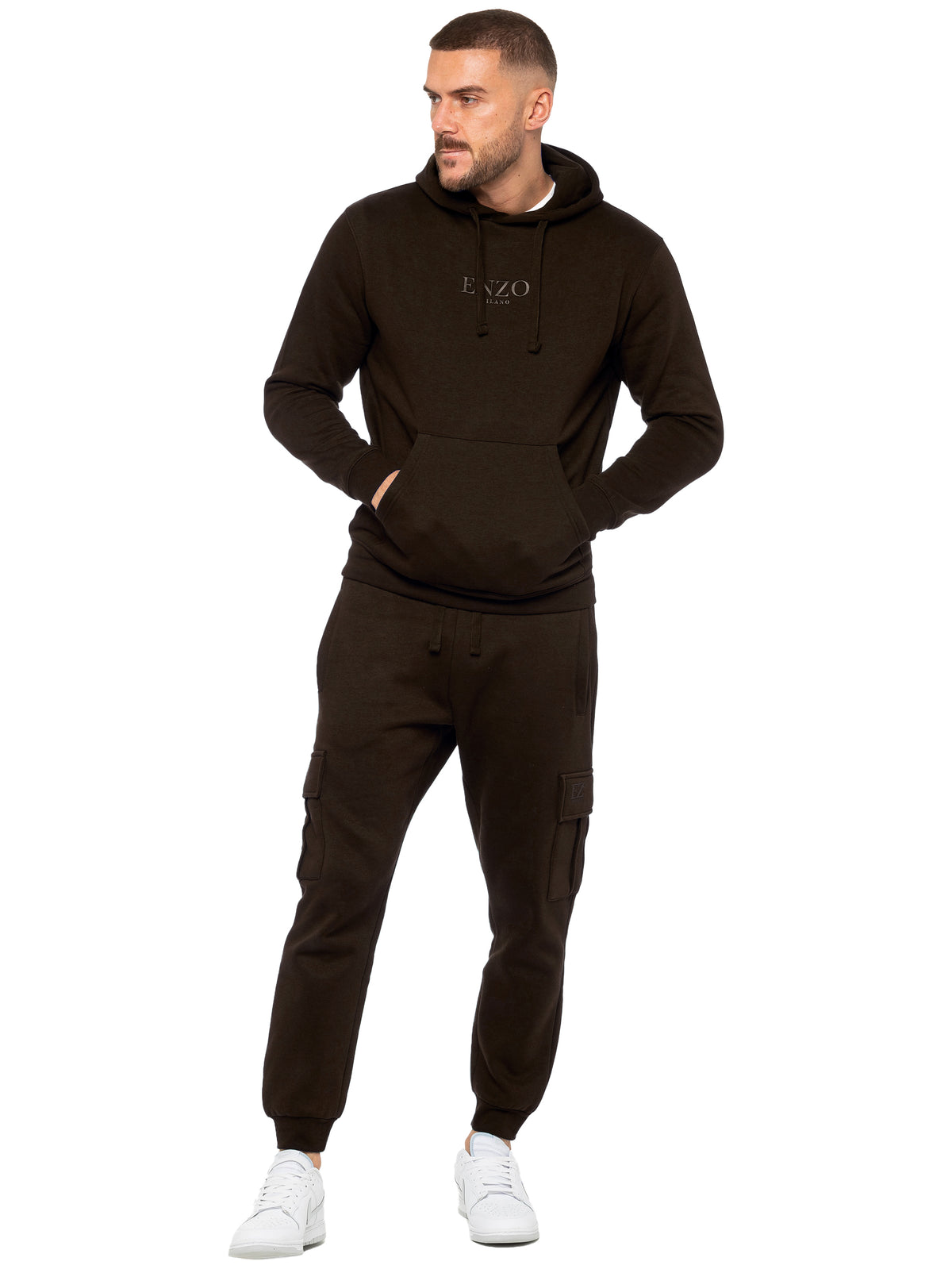 Enzo | Mens Pullover Hoodie Tracksuit Set