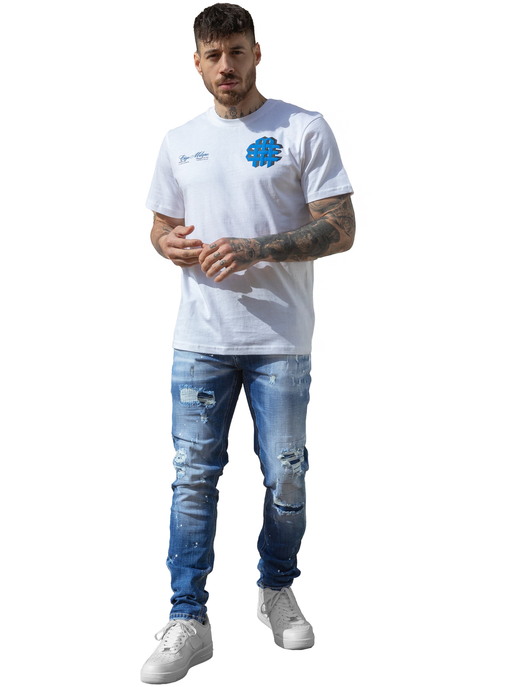 Enzo Milano | Mens Ripped Jeans