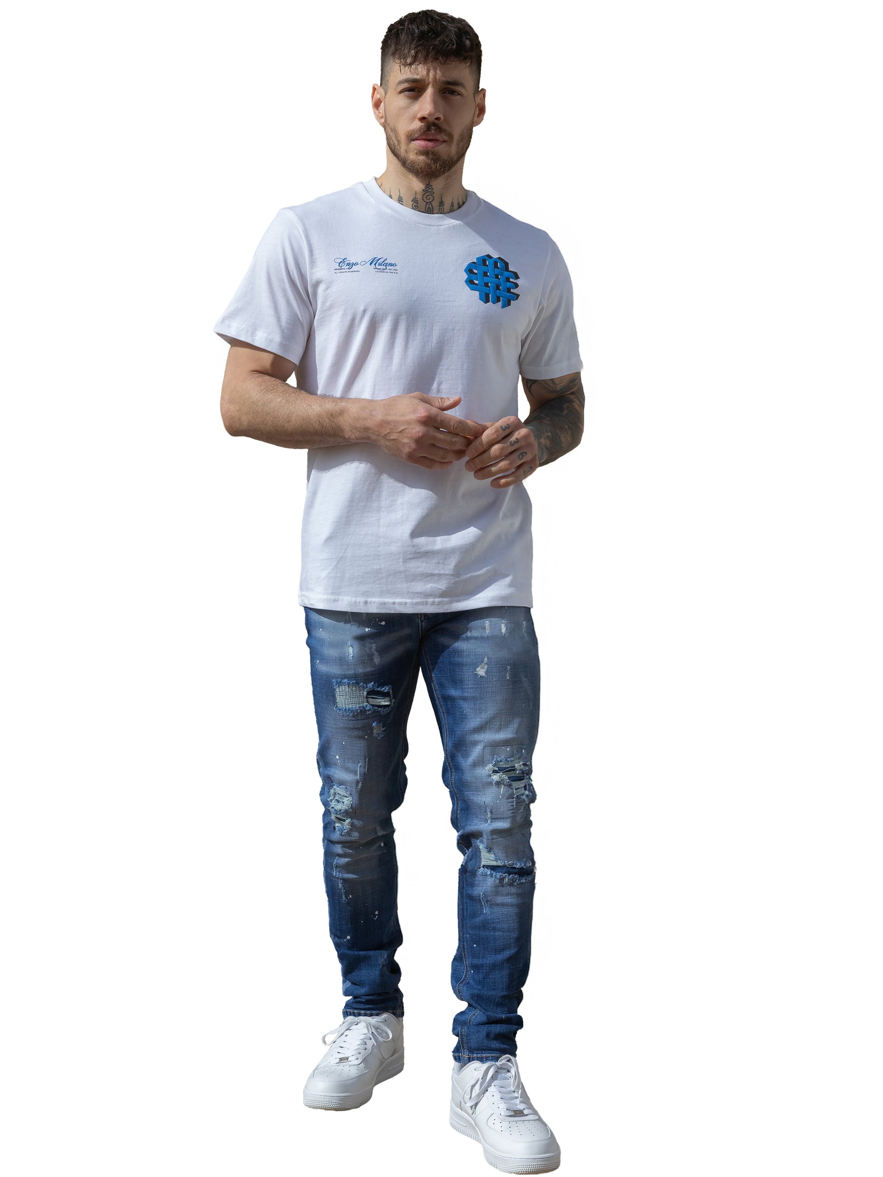 Enzo Milano | Mens Ripped Jeans