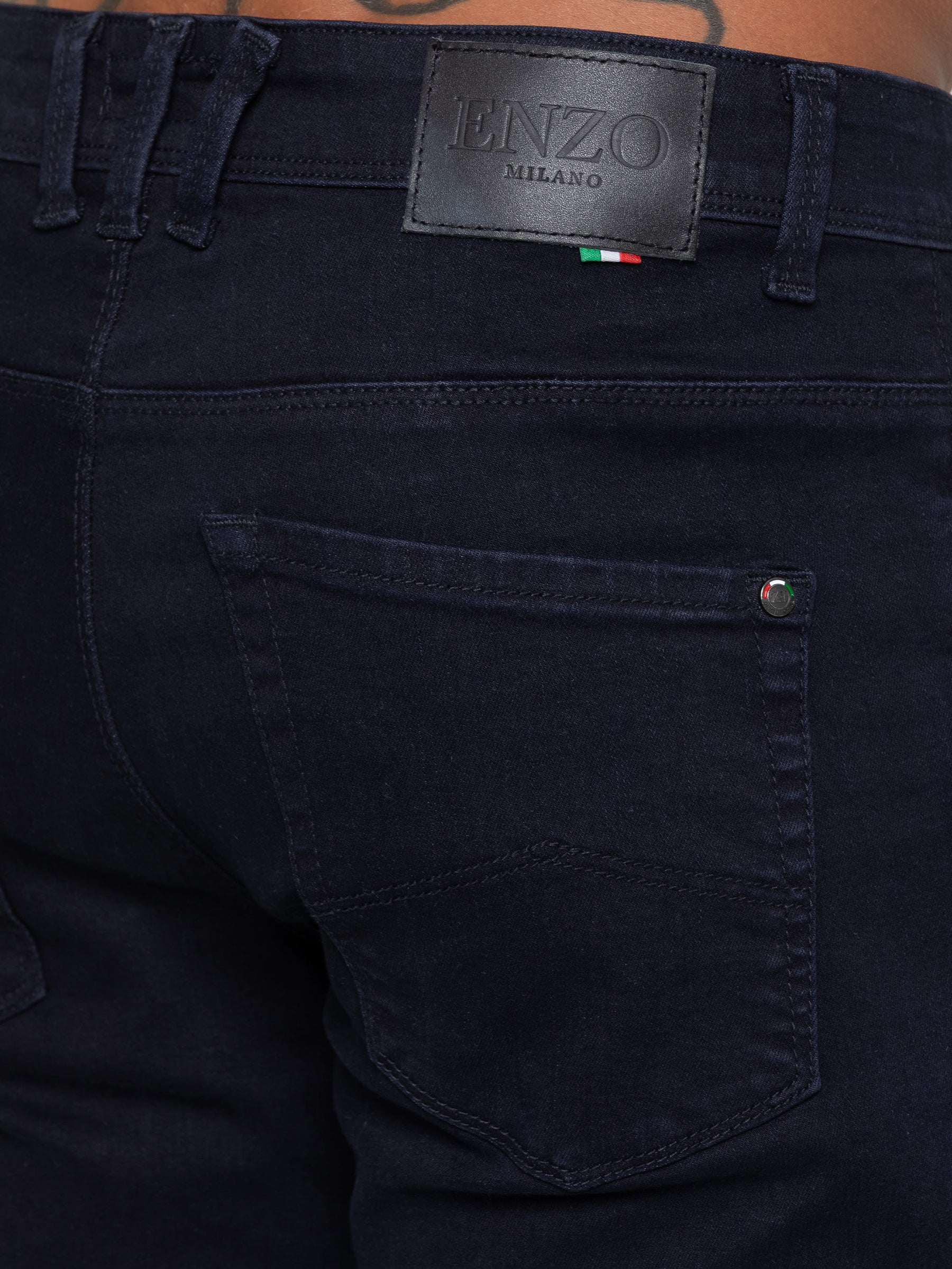 Enzo Milano | Mens Active Flex Tapered Jeans