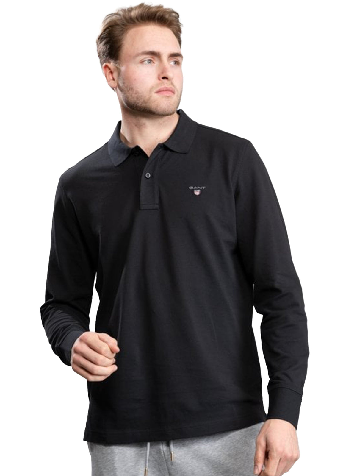 GANT_POLO_LS Copy of Gant | Mens Long Sleeve Polo Shirt GANT RAWDENIM