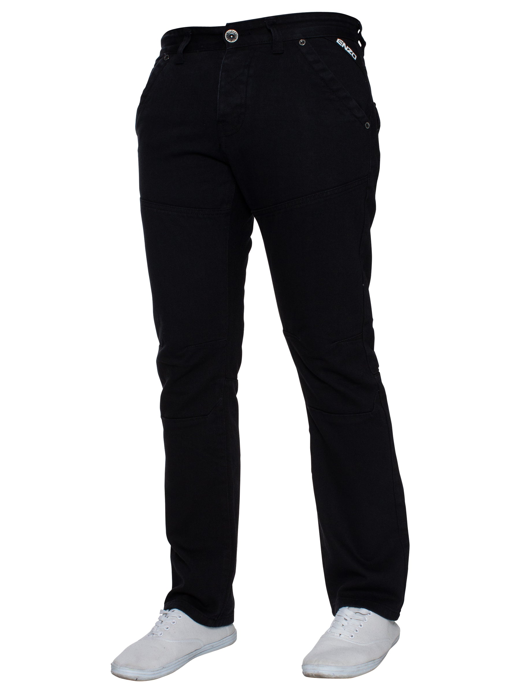 MIGUEL Enzo Mens Miguel Straight Leg Denim Jeans ENZO RAWDENIM