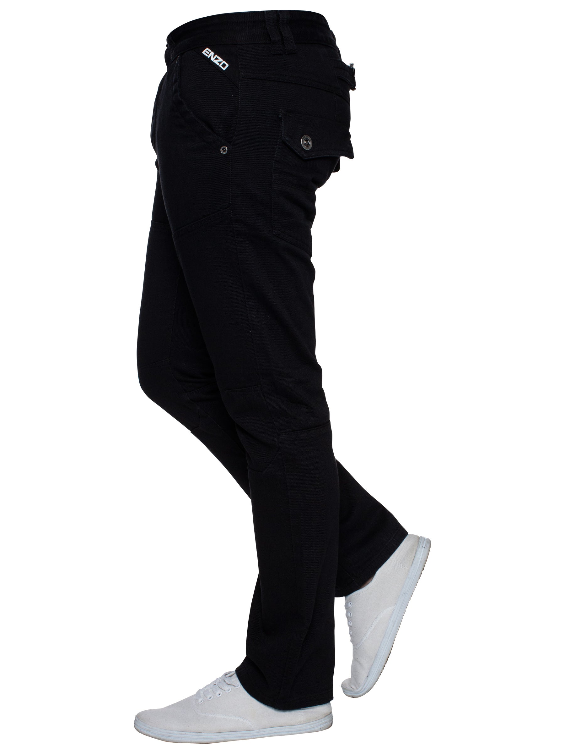 MIGUEL Enzo Mens Miguel Straight Leg Denim Jeans ENZO RAWDENIM