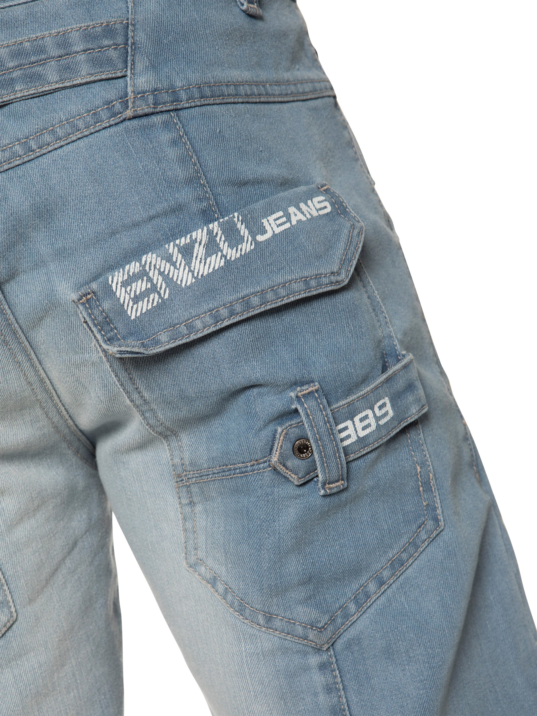 EZS243 - EZS244 Enzo | Mens Cargo Denim Shorts ENZO RAWDENIM