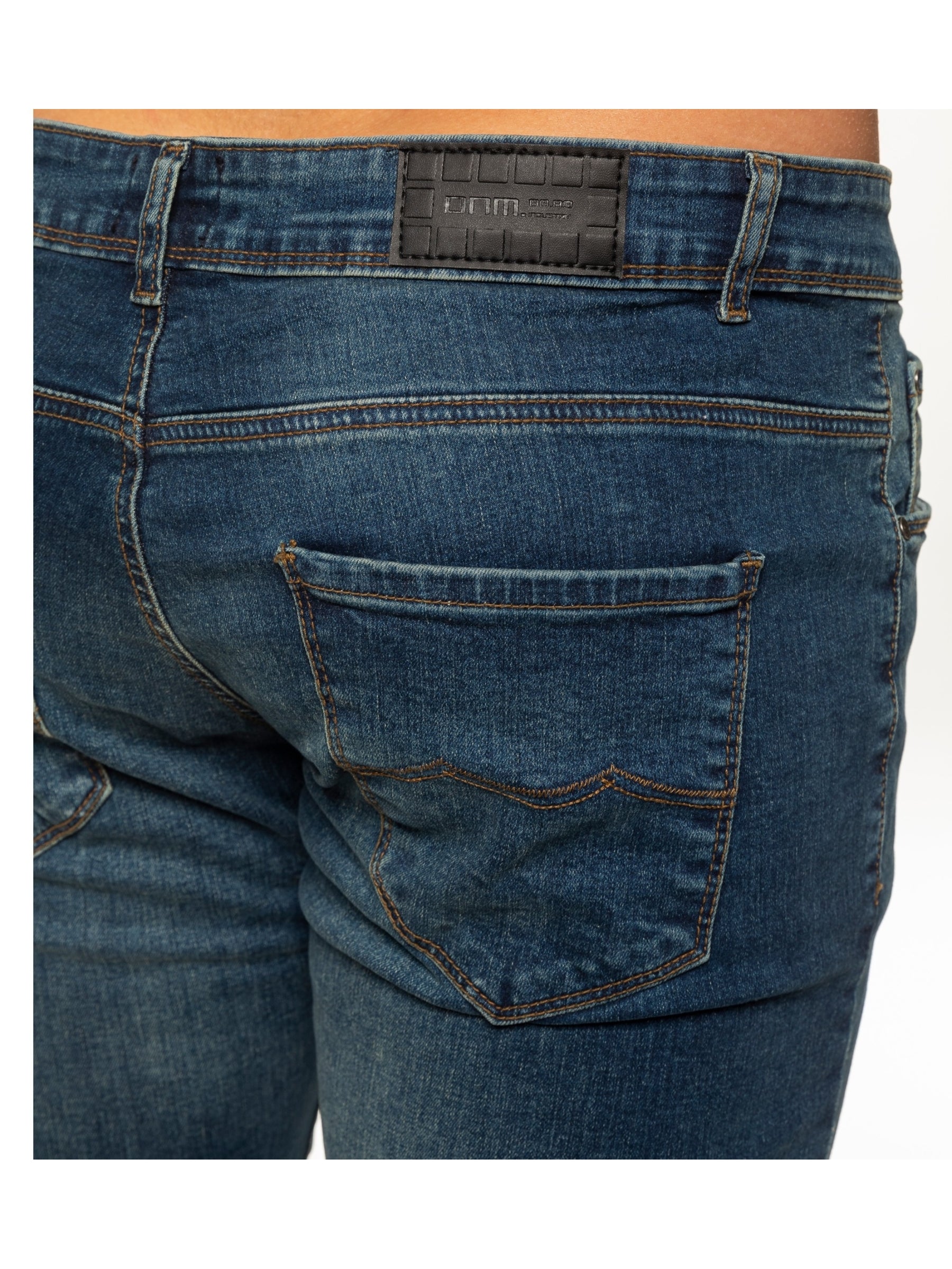 EZ325 MSW Mens Skinny Stretch Stonewash Denim Jeans | Enzo Designer Menswear ENZO RAWDENIM
