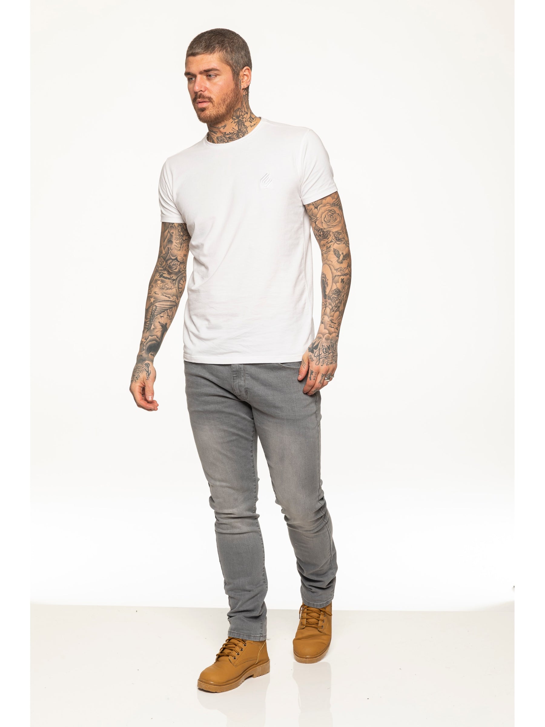 EZ325 MSW Mens Skinny Stretch Denim Jeans | Enzo Designer Menswear ENZO RAWDENIM