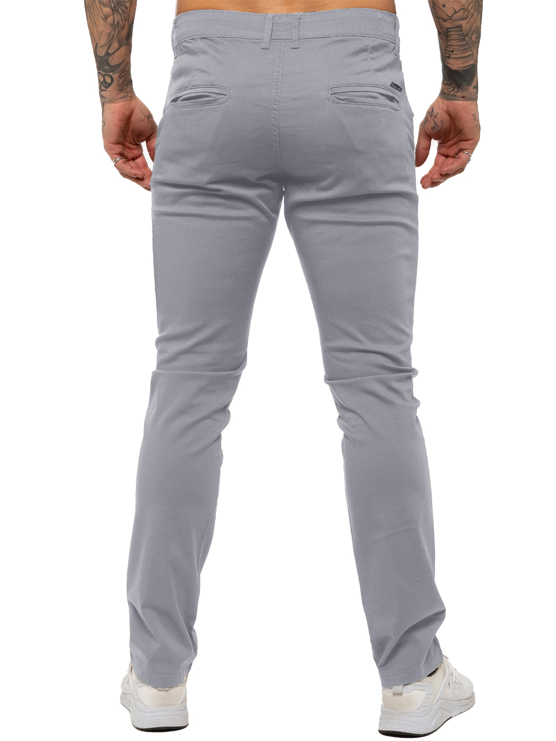 EZ348 NEW Enzo | Mens Slim Fit Stretch Chino Trousers ENZO RAWDENIM