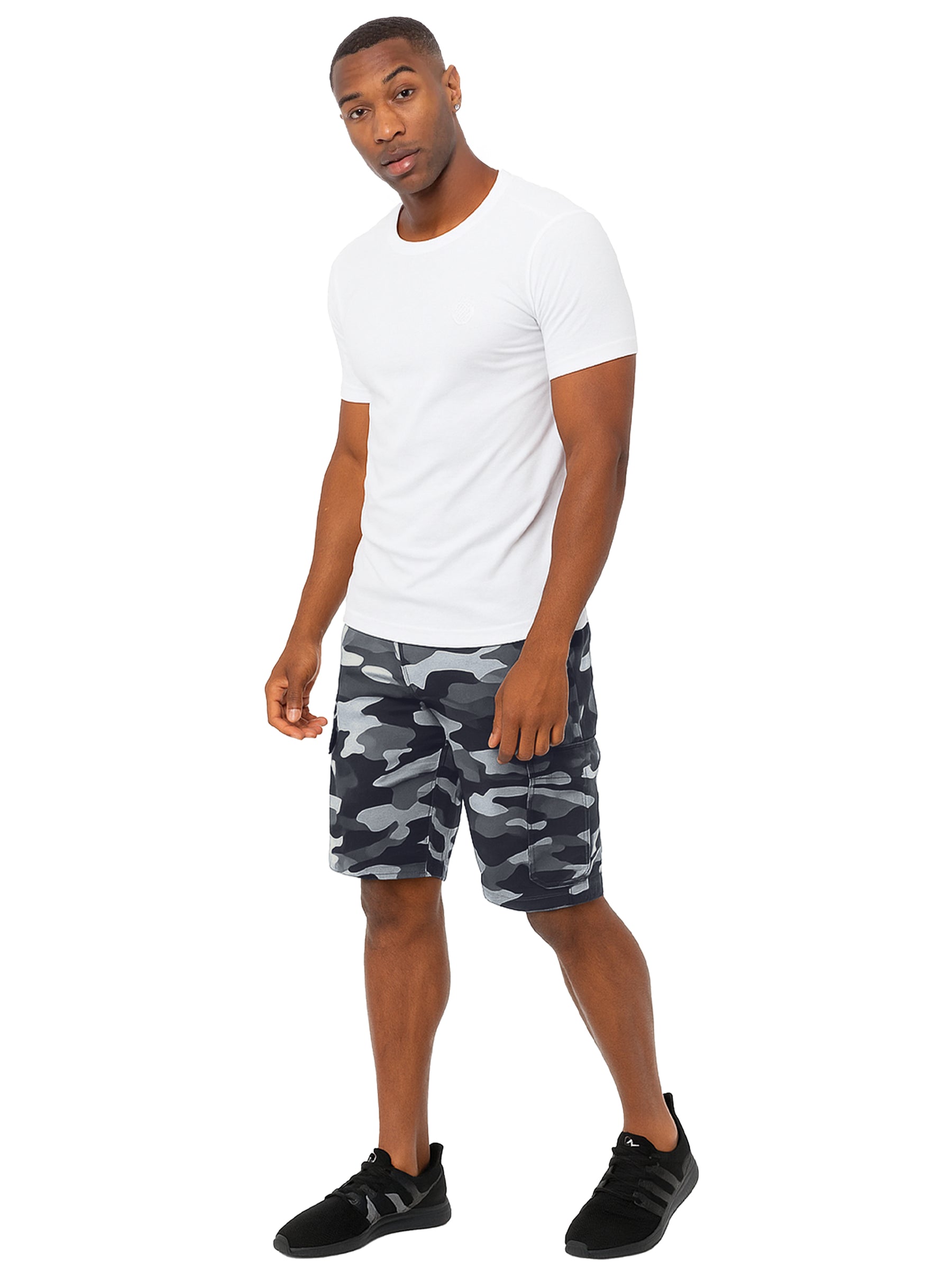 Kruze | Mens Cargo Camo Shorts
