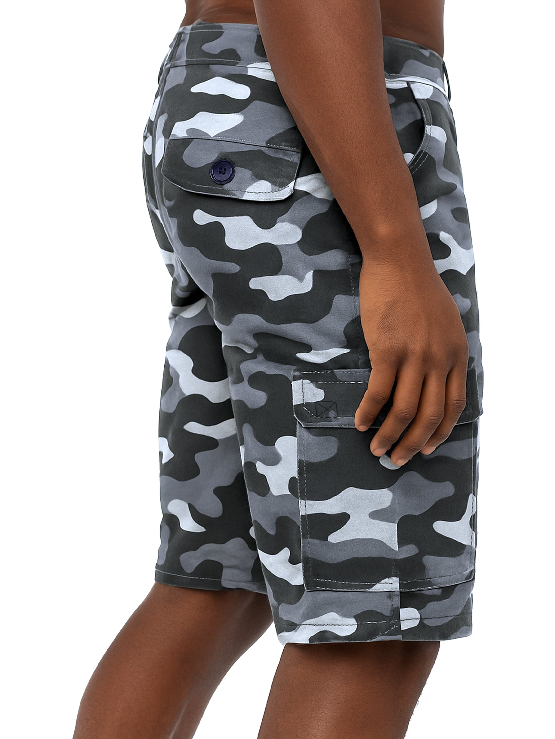 Kruze | Mens Cargo Camo Shorts