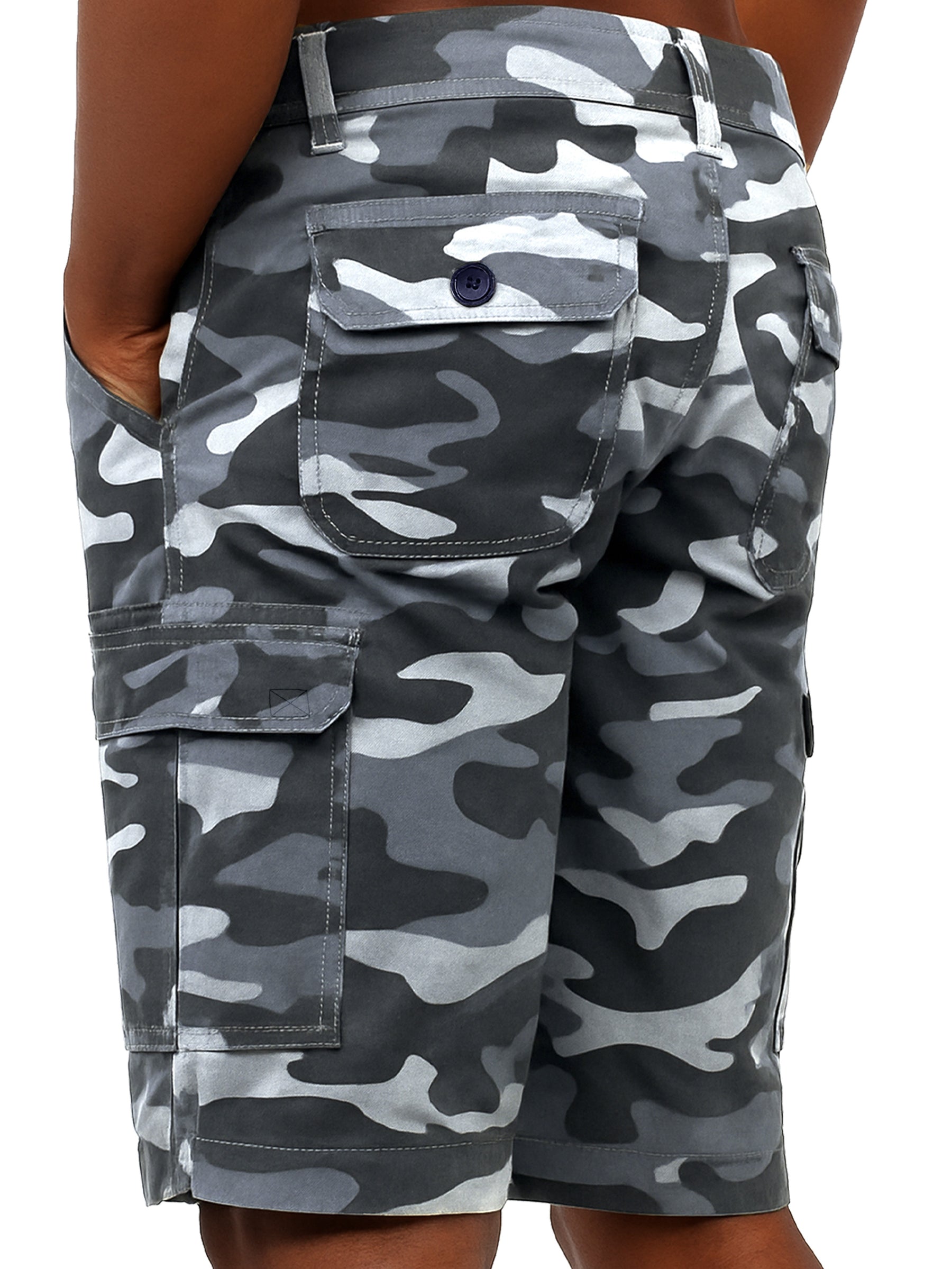 Kruze | Mens Cargo Camo Shorts