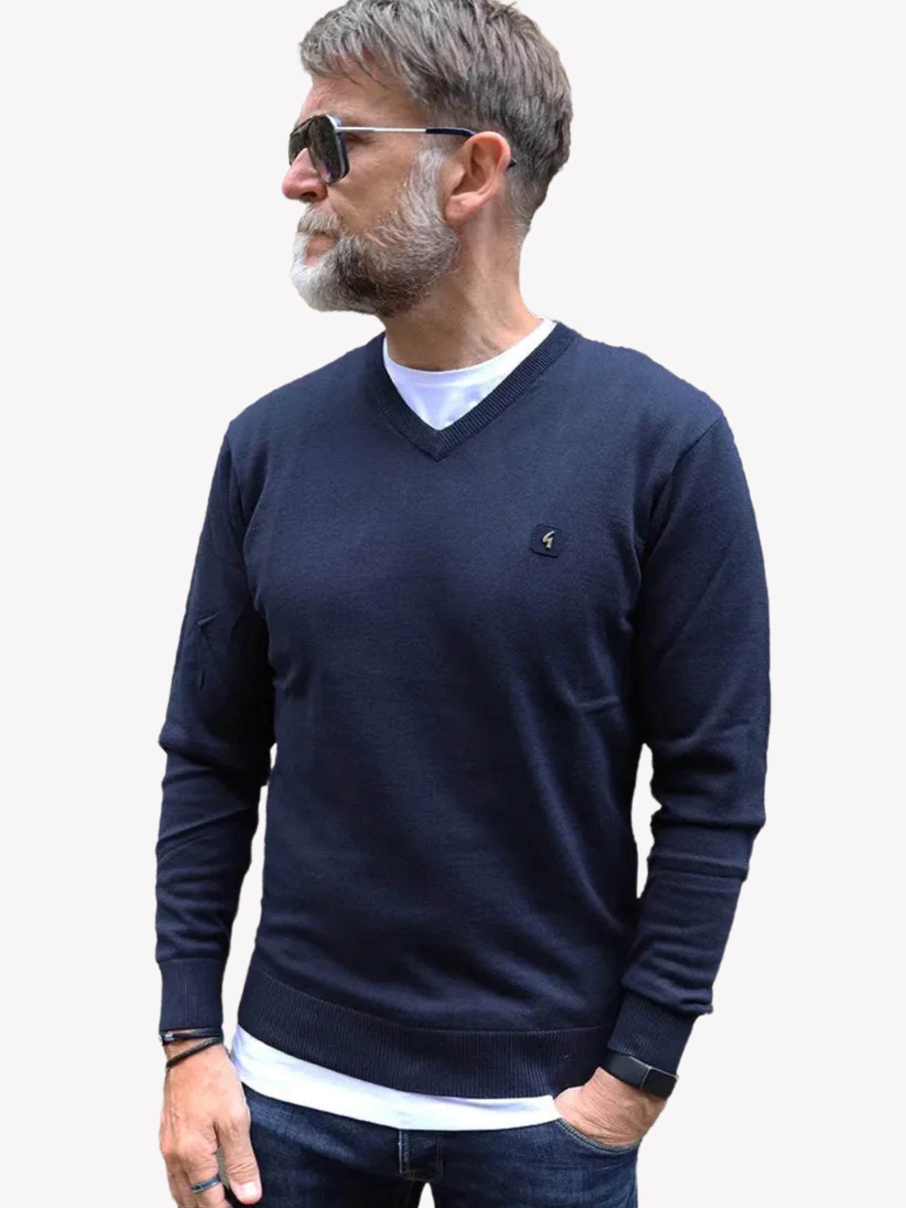 GABICCI_MT2F KNIT Gabicci | Knitted V-Neck Jumper GUEST BRAND RAWDENIM