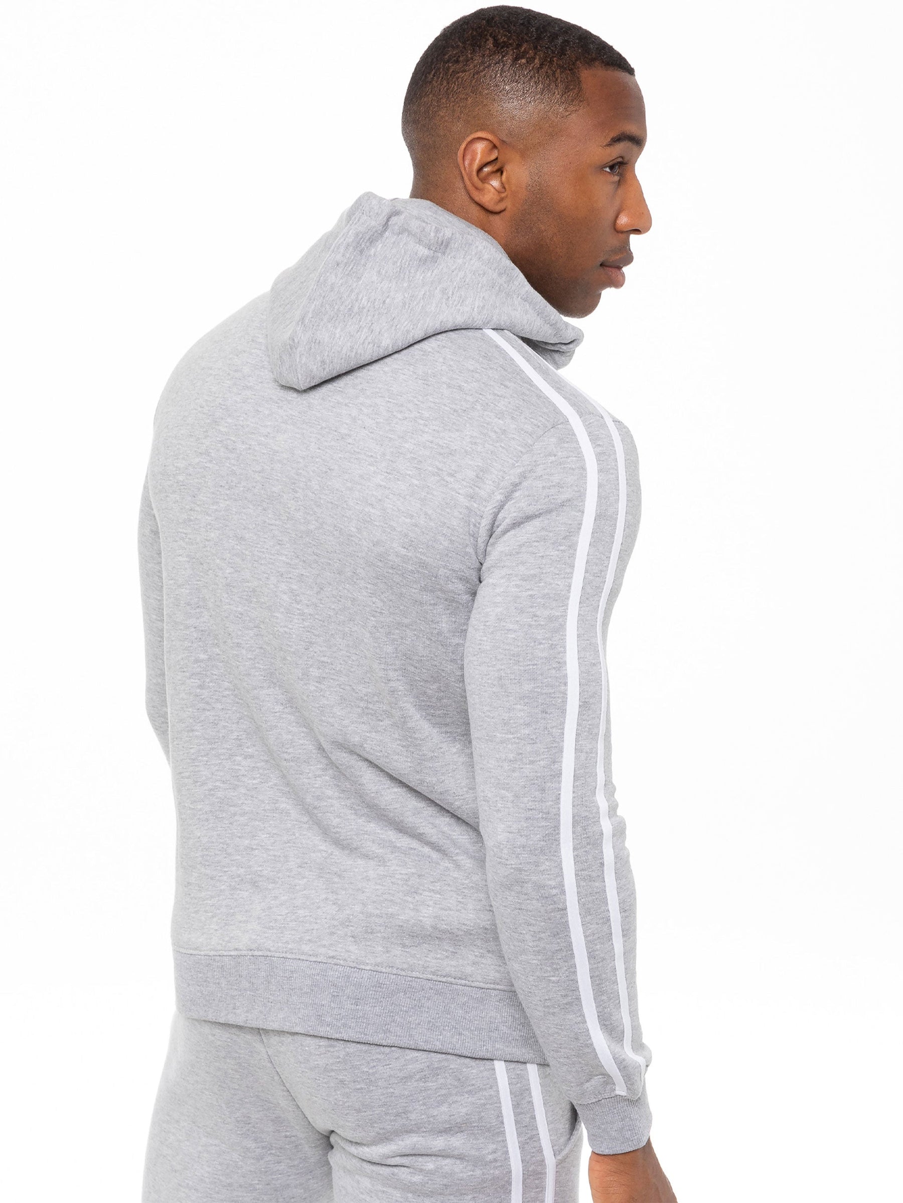 EZHD583T+EZJG582T Copy of Enzo | Mens Full Zip Up Hoodie Tape Tracksuit Set ENZO RAWDENIM