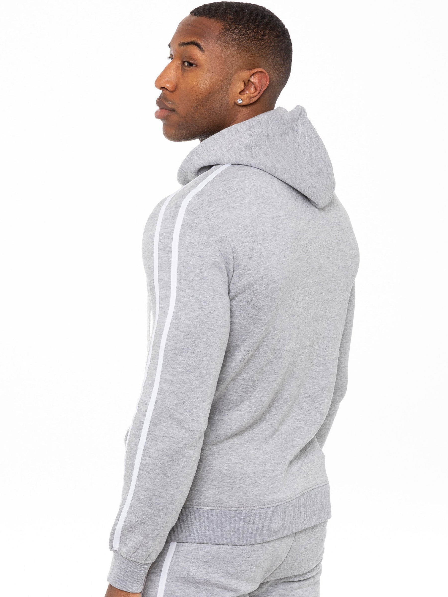 EZHD583T+EZJG582T Copy of Enzo | Mens Full Zip Up Hoodie Tape Tracksuit Set ENZO RAWDENIM
