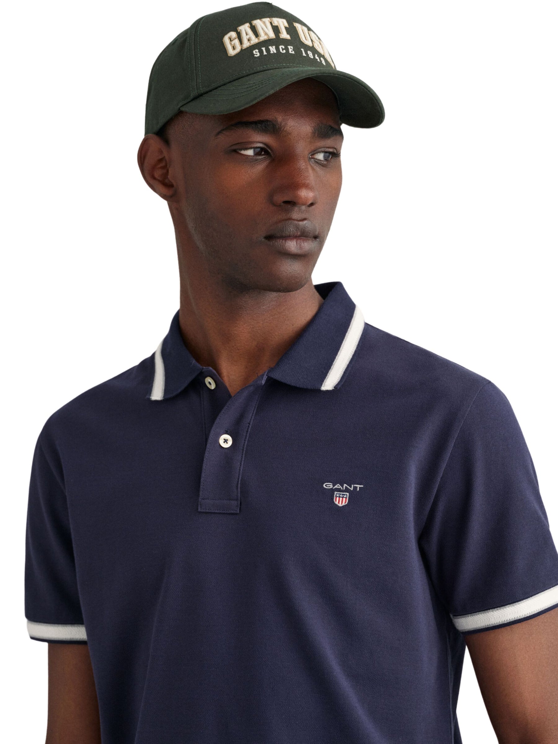 Gant | Mens Tipping Pique Polo Shirt