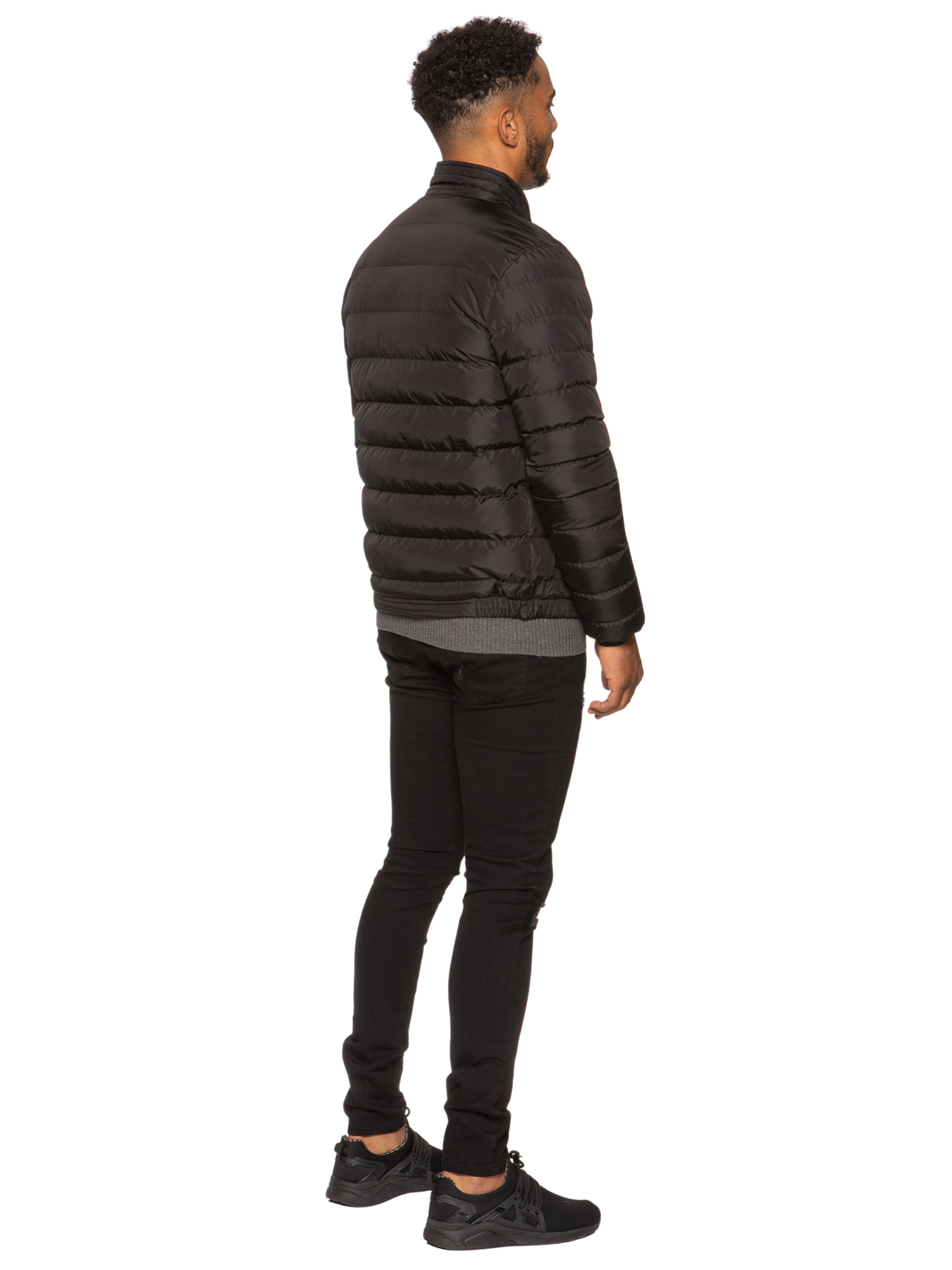 Kruze | Mens Funnel Neck Padded Jacket