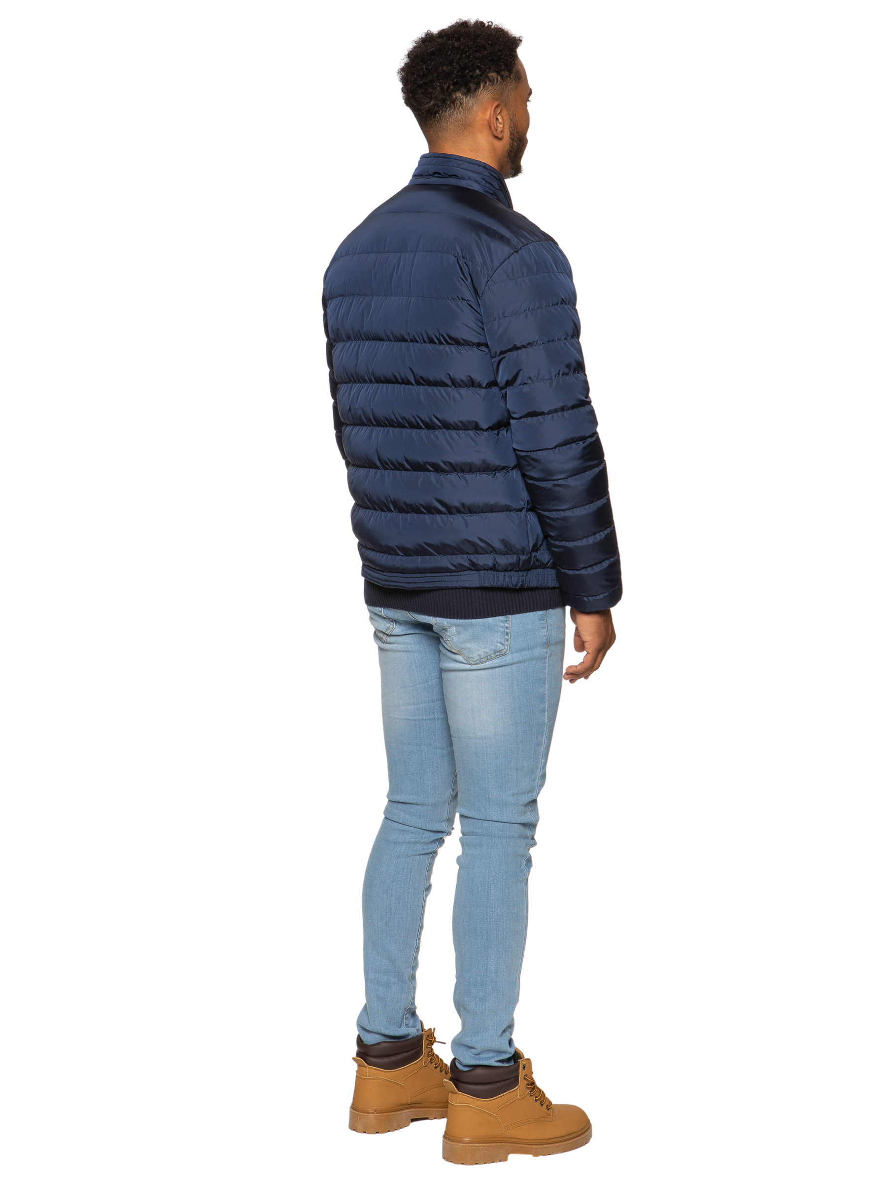 Kruze | Mens Funnel Neck Padded Jacket