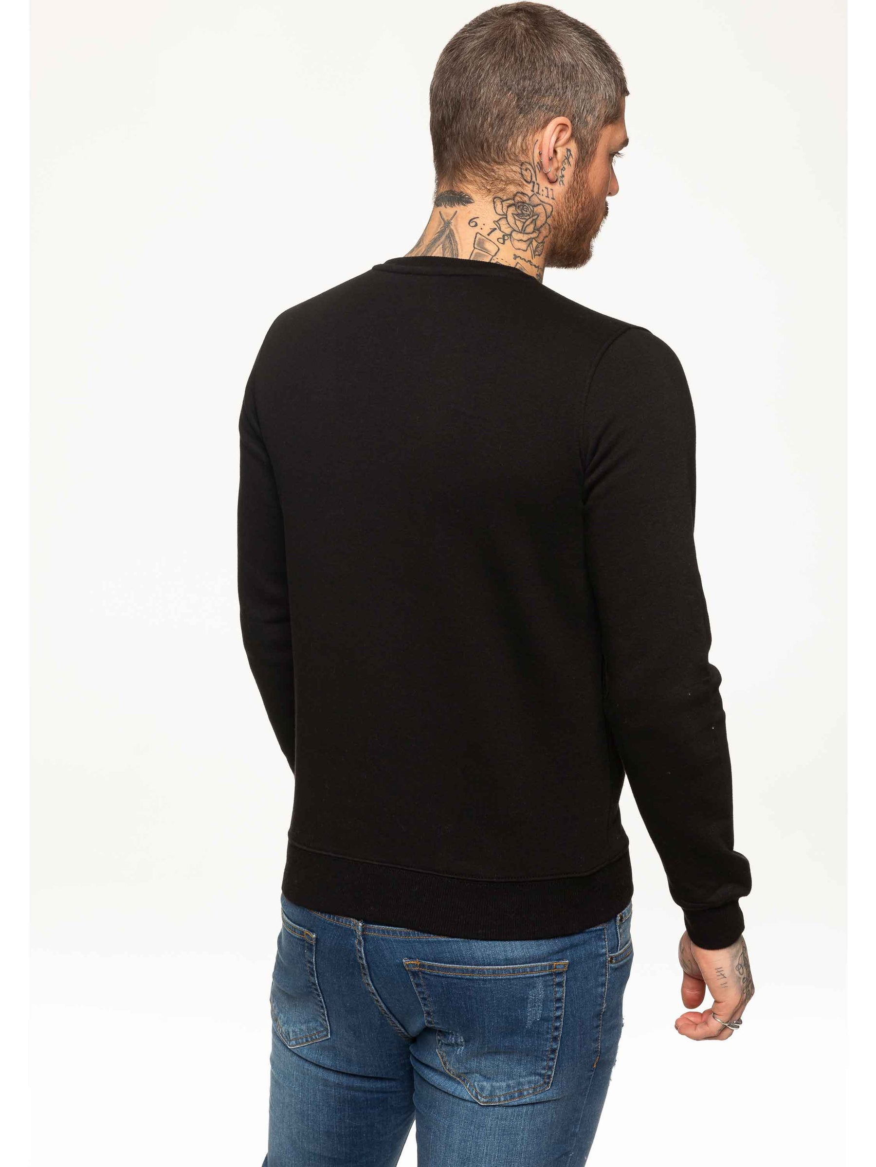 SWT055 Copy of BBH Mens Plain Sweatshirt Crew Neck Jersey Fleece | Bound By Honour Bound By Honour RAWDENIM