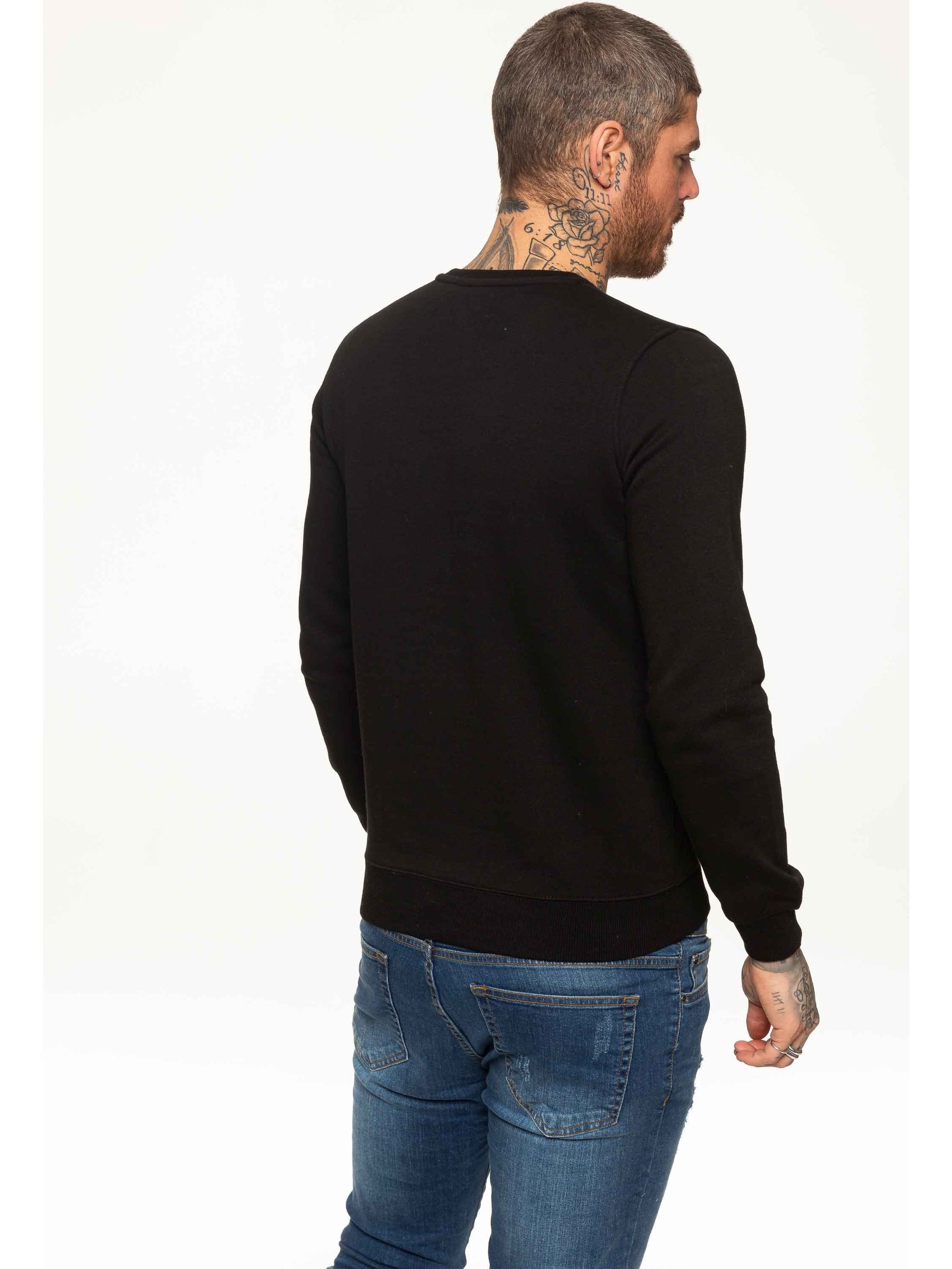 SWT055 Copy of BBH Mens Plain Sweatshirt Crew Neck Jersey Fleece | Bound By Honour Bound By Honour RAWDENIM