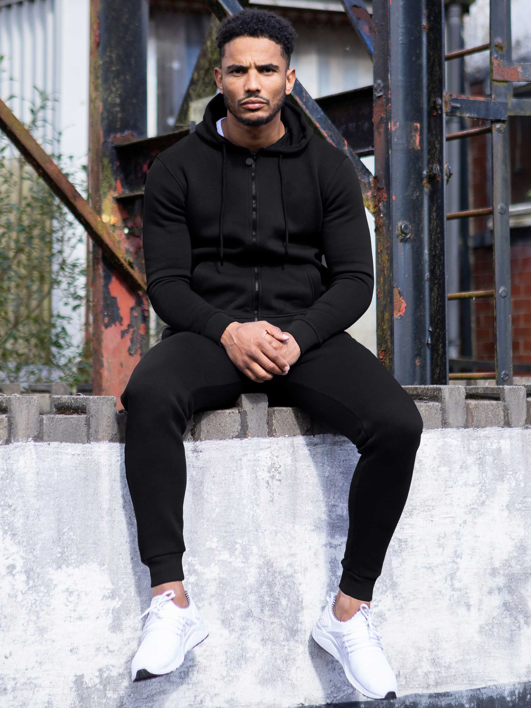 EZHD577 Copy of Mens Zip Up Hooded Fleece Tracksuit Top | Enzo Designer Menswear ENZO RAWDENIM