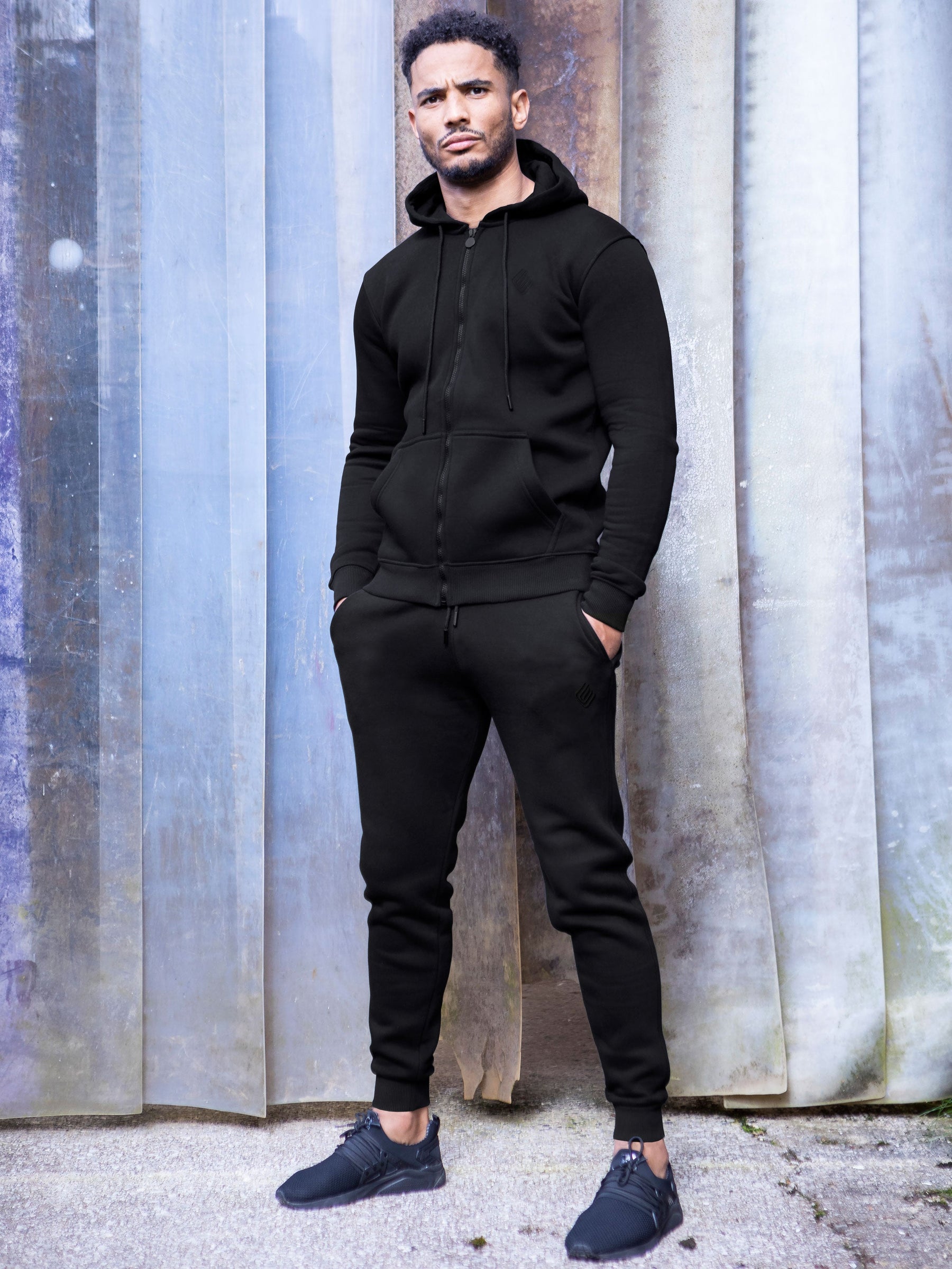 EZHD577 Copy of Mens Zip Up Hooded Fleece Tracksuit Top | Enzo Designer Menswear ENZO RAWDENIM