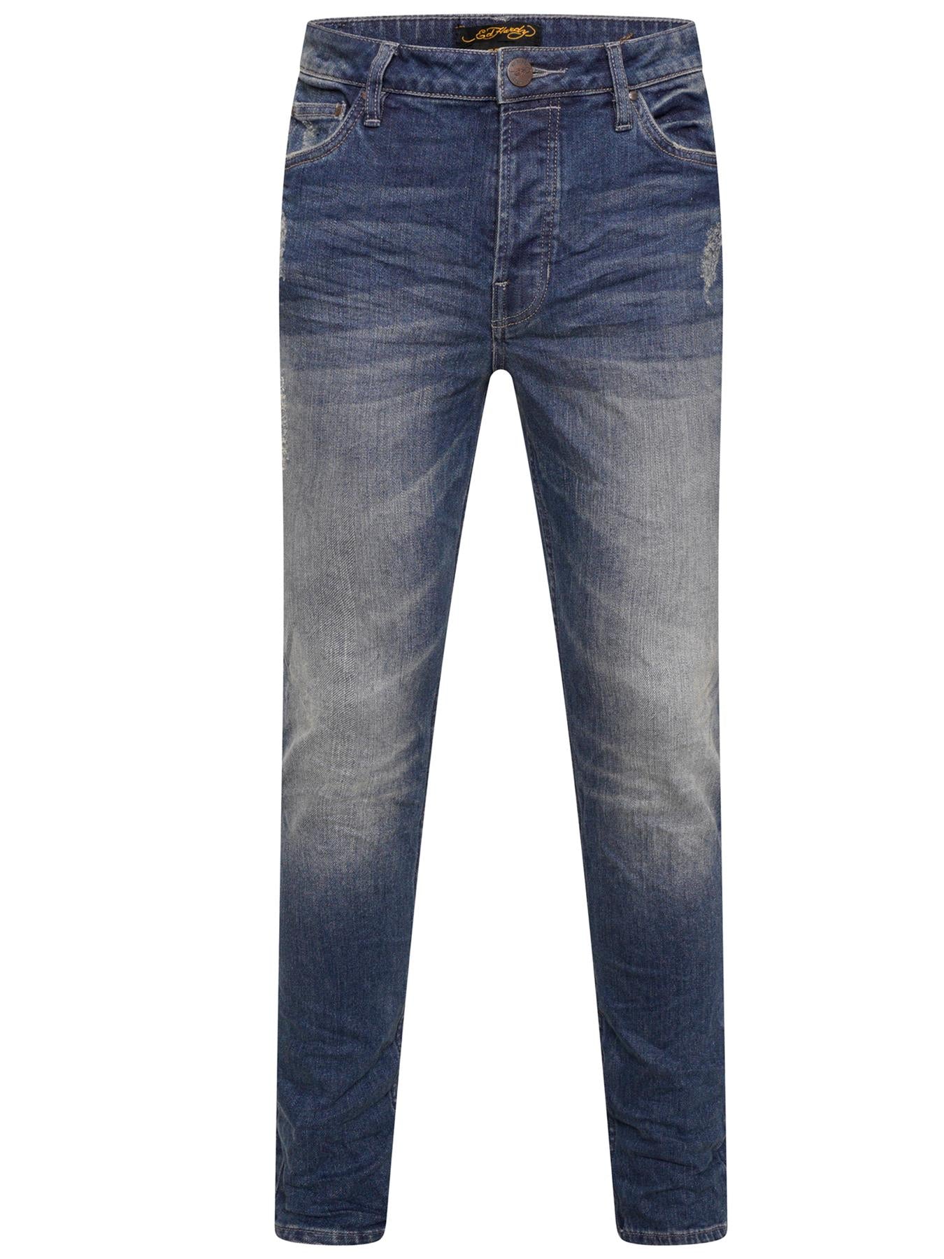 Ed Hardy Mens Designer Slim Fit Jeans - Main Image