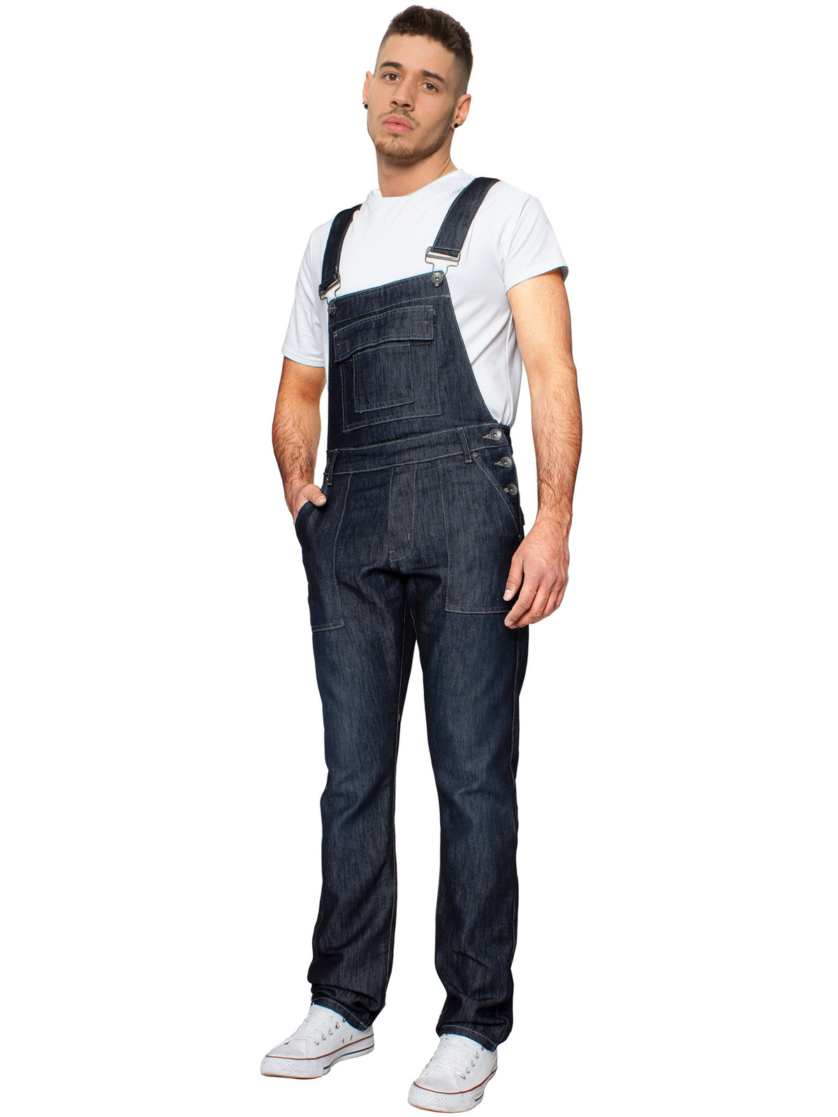 EZD390 Copy of Enzo | Designer Mens Fashionable Denim Overall Dungarees | Enzo Designer Menswear ENZO RAWDENIM