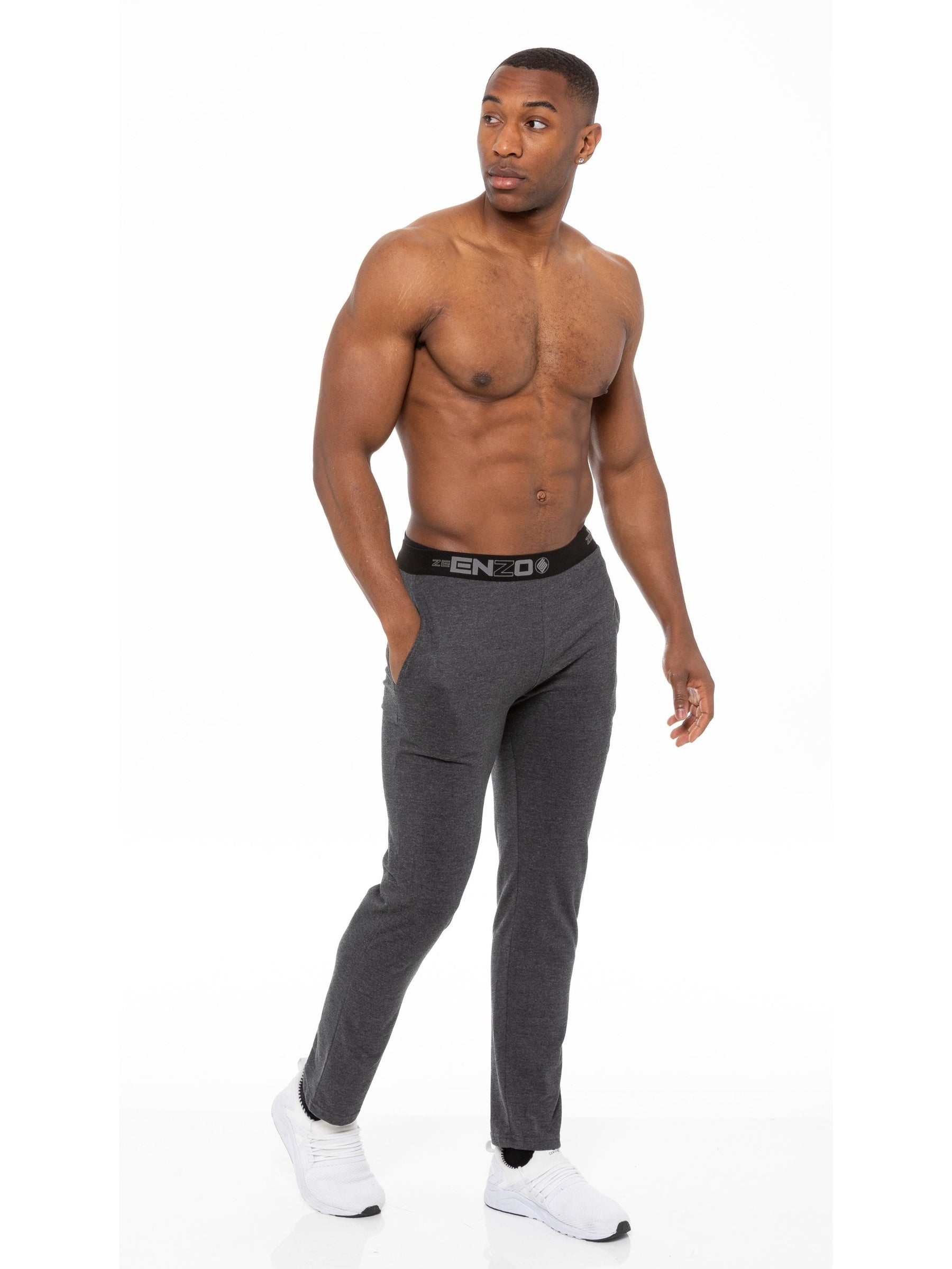 EZPL585 Copy of Mens Jacquard Waistline Lounge Pant Joggers | Enzo Designer Menswear ENZO RAWDENIM