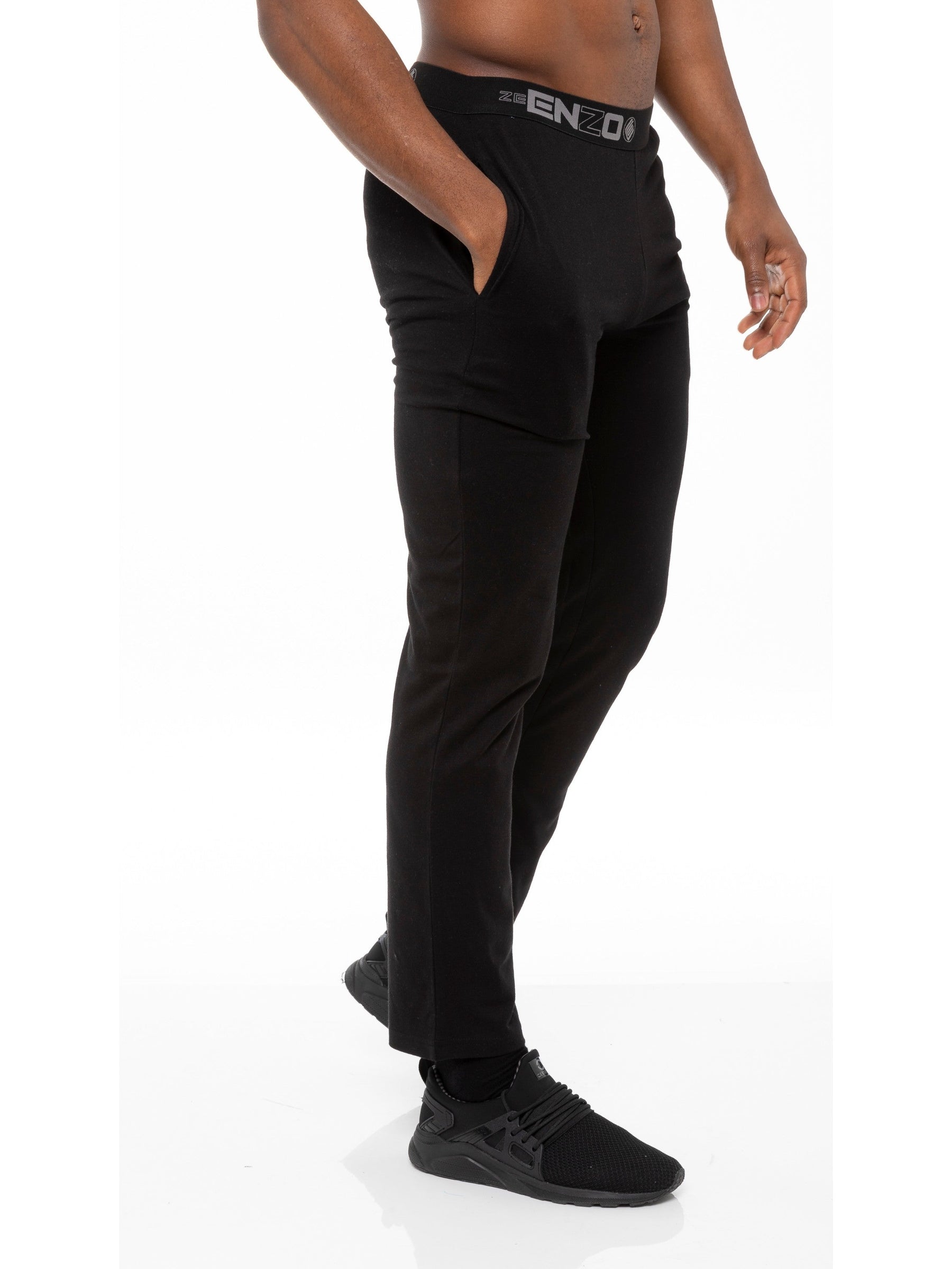 EZPL585 Copy of Mens Jacquard Waistline Lounge Pant Joggers | Enzo Designer Menswear ENZO RAWDENIM
