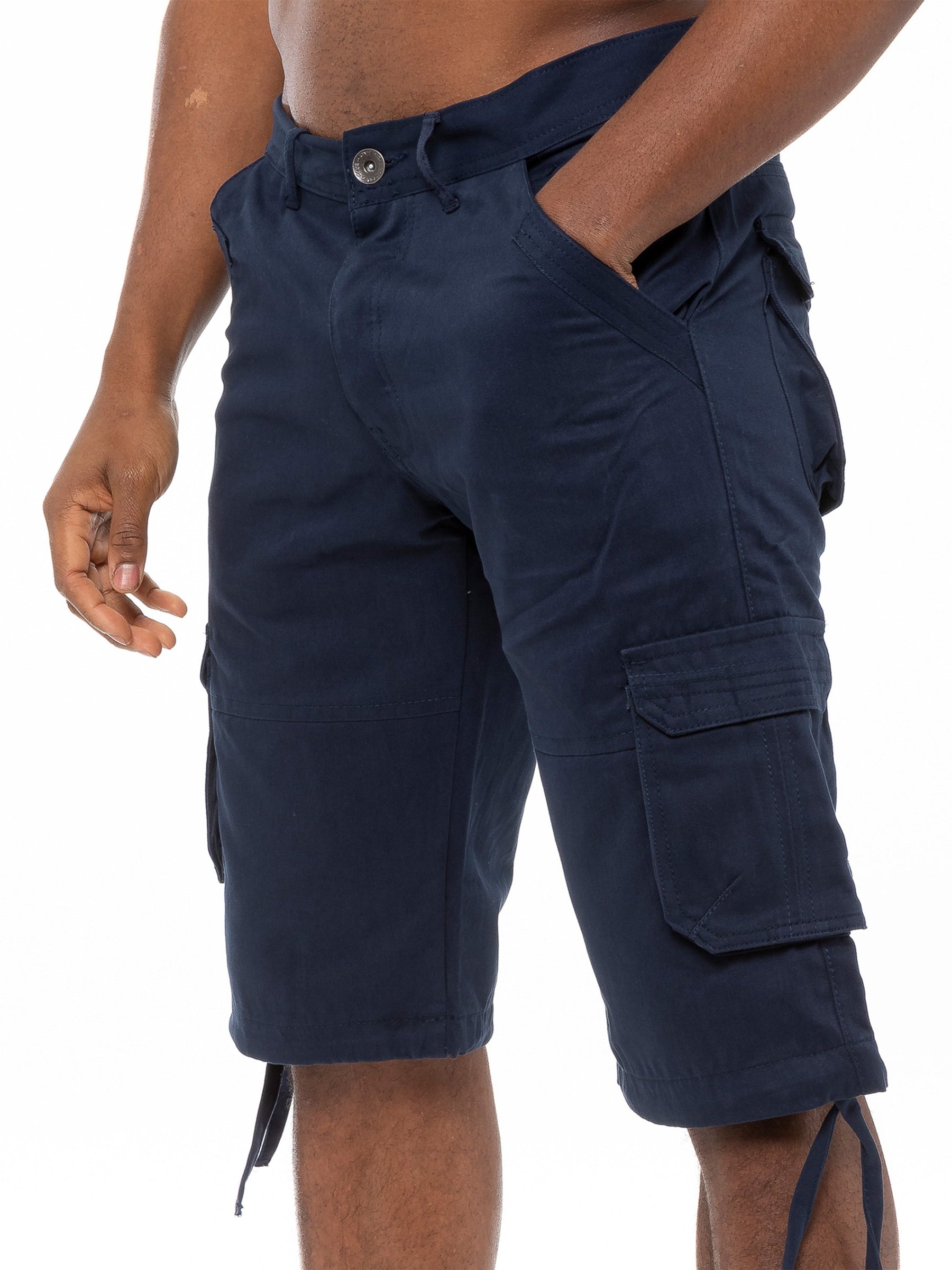 EZS405 Copy of Enzo Mens Cargo Combat Shorts | Enzo Designer Menswear ENZO RAWDENIM