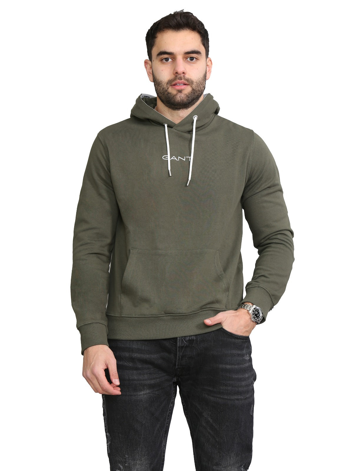 GANT_HOODY Copy of Gant Mens Pullover Striped Hoodie S-2XL GANT RAWDENIM