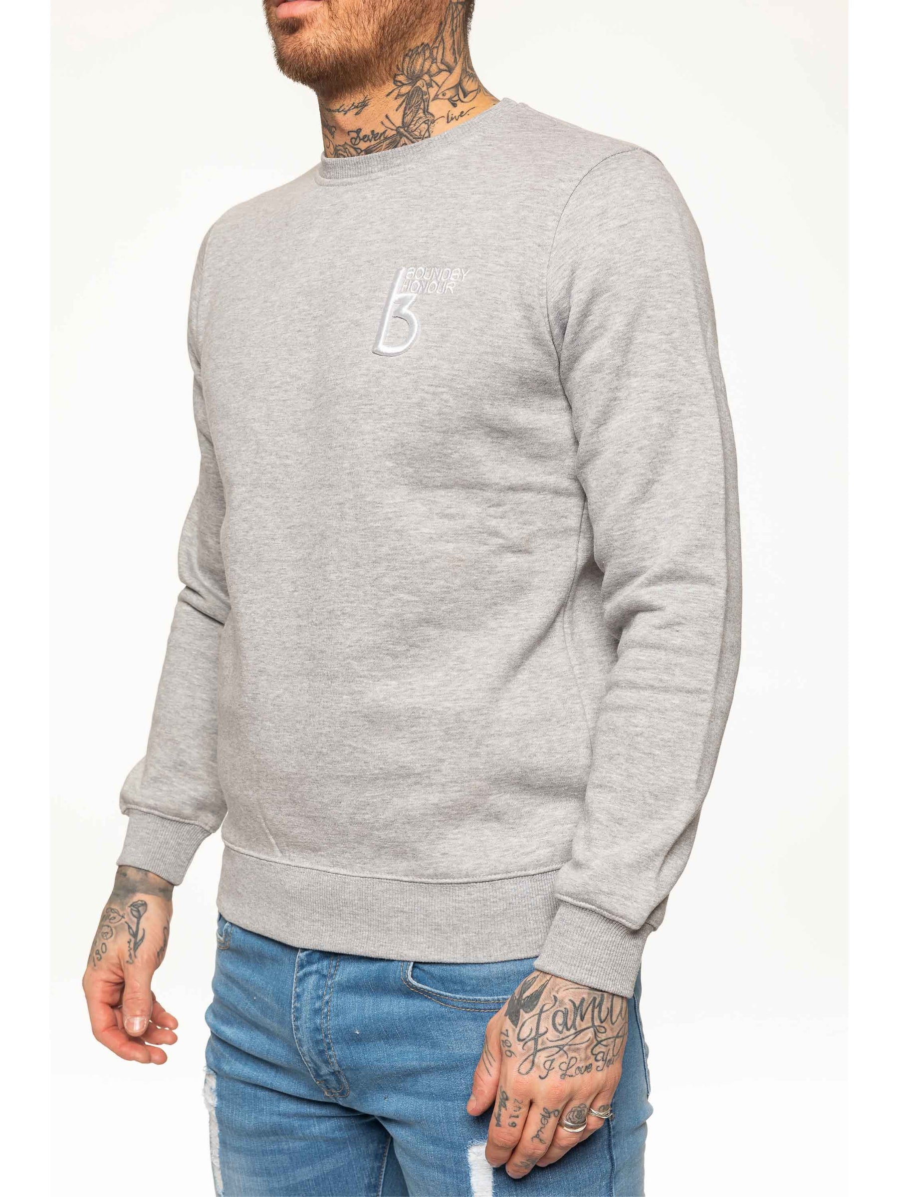 SWT055 Copy of BBH Mens Plain Sweatshirt Crew Neck Jersey Fleece | Bound By Honour Bound By Honour RAWDENIM