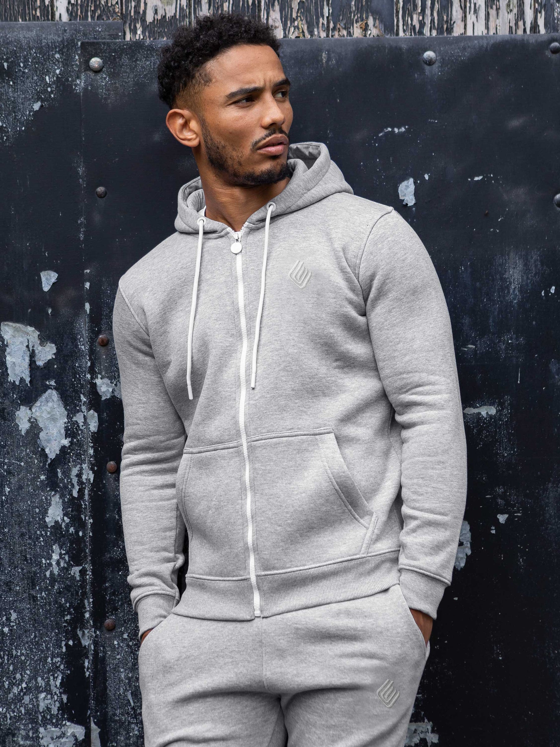 EZHD577 Copy of Mens Zip Up Hooded Fleece Tracksuit Top | Enzo Designer Menswear ENZO RAWDENIM